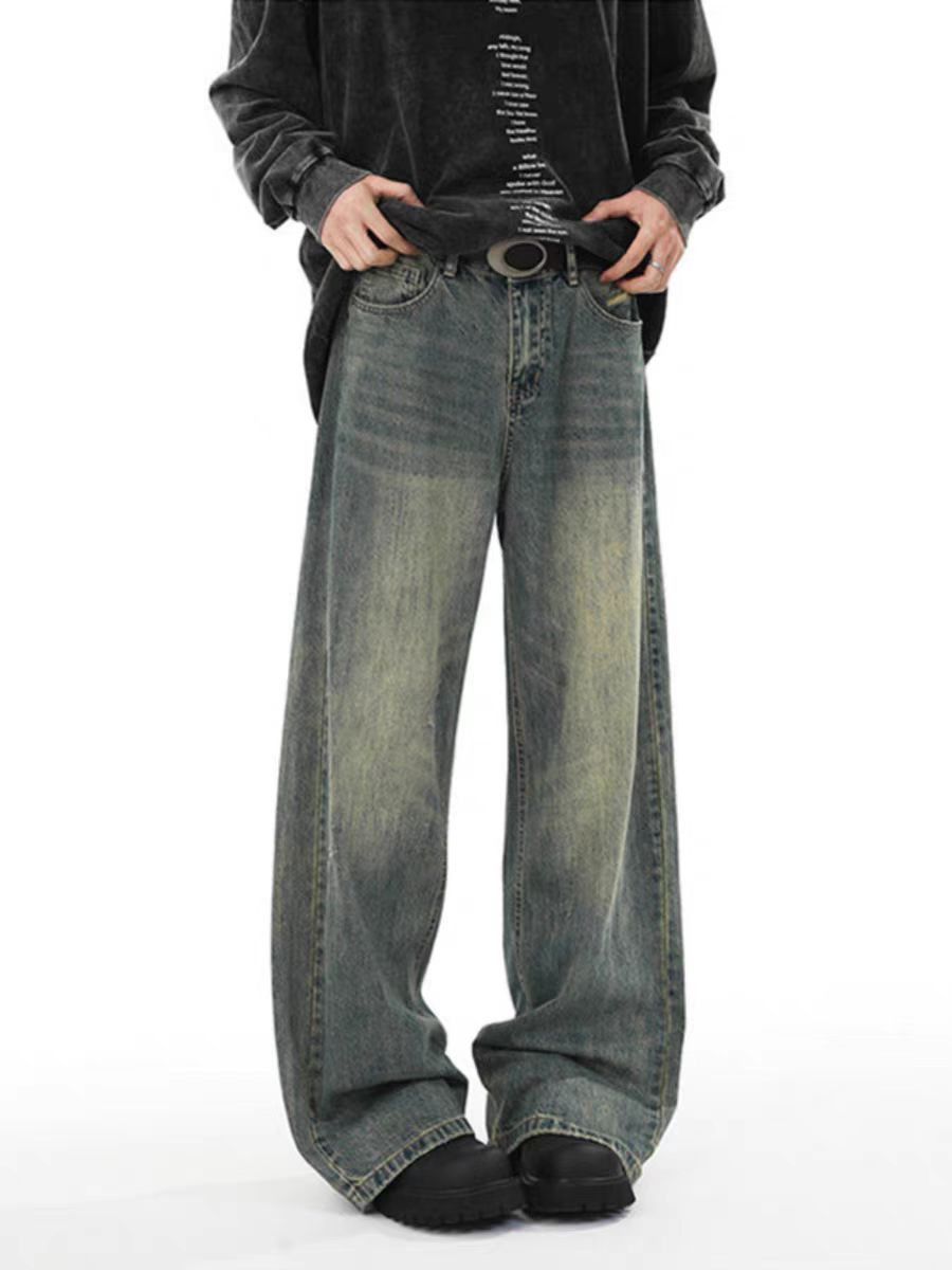 Vintage High street Y2K hip hop baggy wash jeans Size US 32 / EU 48 - 2 Thumbnail