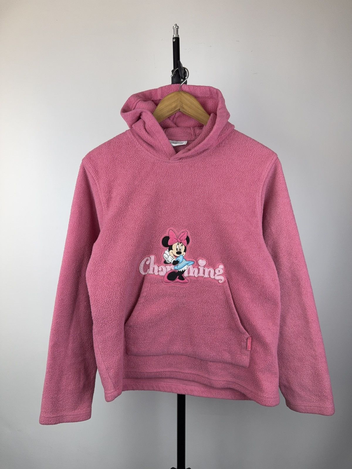 Disney Vintage 00s Charming Mini Mouse Disney fleece hoodie Y2K Size L / US 10 / IT 46 - 1 Thumbnail