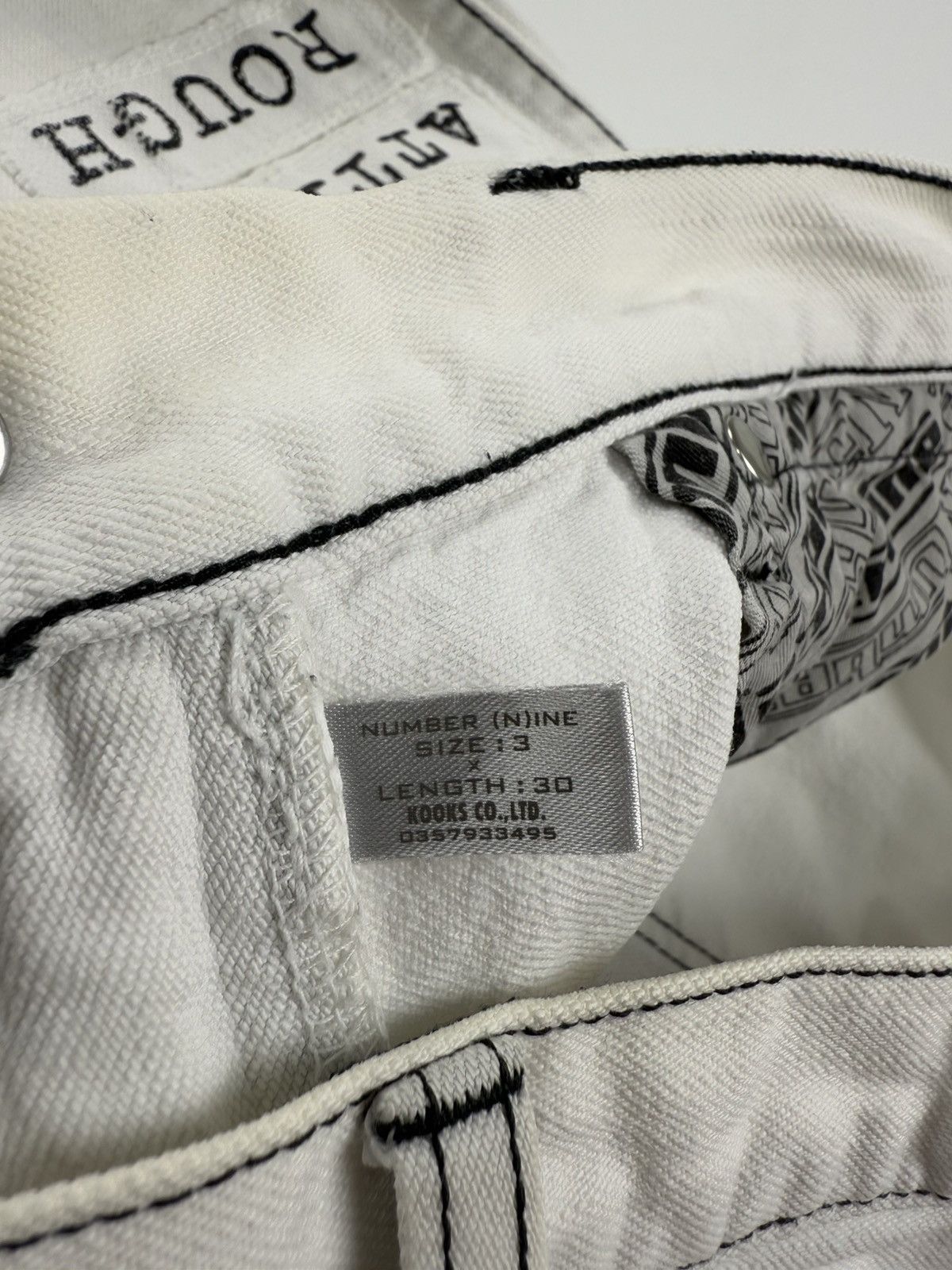 Number (N)ine Number (N)ine S/S’02 The Modern Age Patch Denim Jeans Size US 30 / EU 46 - 11 Thumbnail