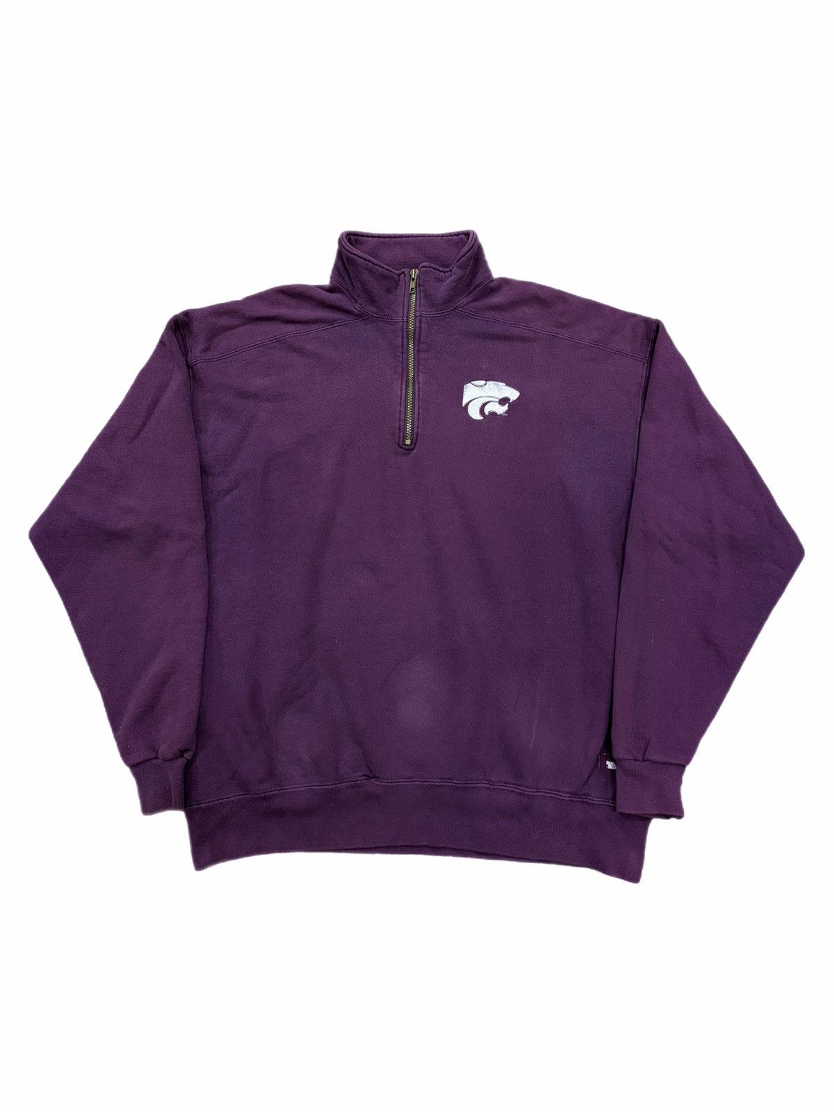 Russell Athletic Vintage Kansas State Wildcats 1/4 Zip Sweatshirt Russell 90s Size US XXL / EU 58 / 5 - 1 Thumbnail
