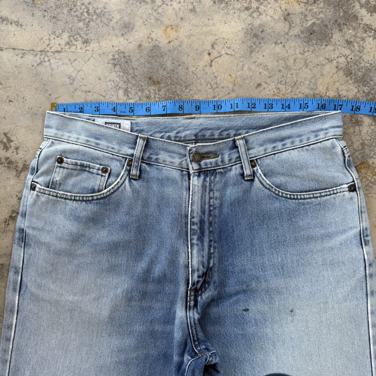 Edwin Vintage Edwin faded RIPPEP jeans denim pants Size US 34 / EU 50 - 6 Thumbnail