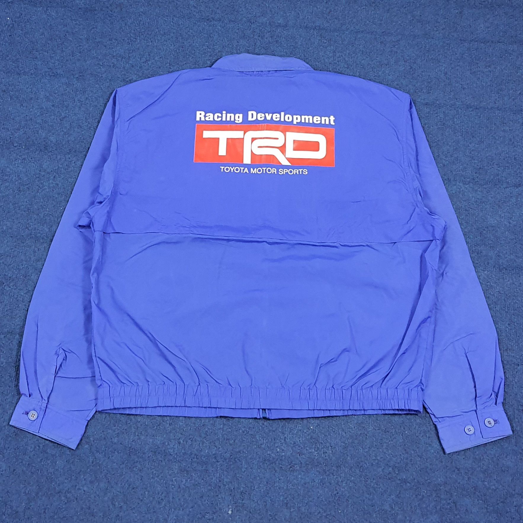 Japanese Brand Vintage TRD Toyota Racing Custom Logo Thin Jacket C281N7 Size US L / EU 52-54 / 3 - 1 Thumbnail