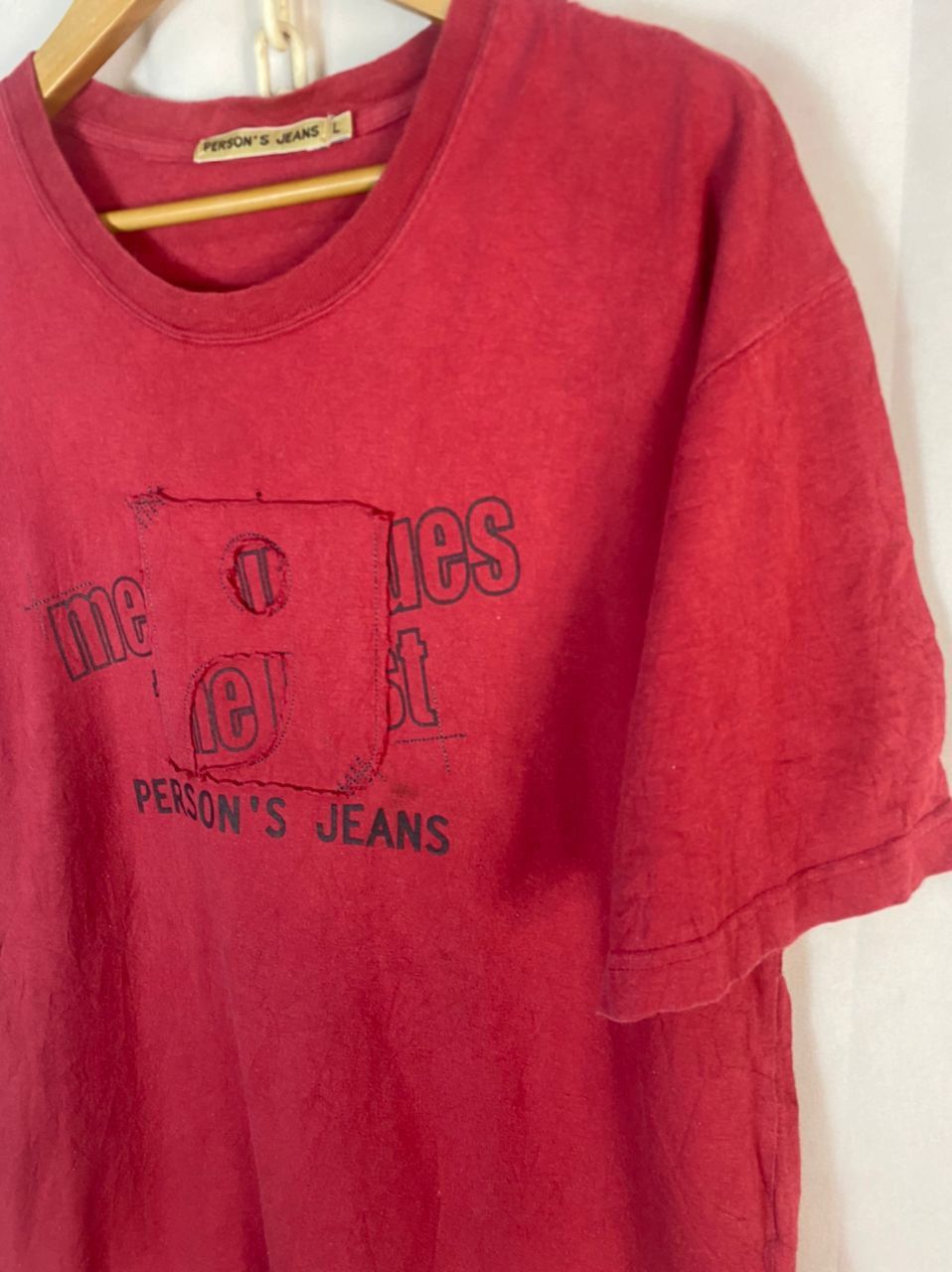 PERSON'S Person’s jeans spellout tshirt Size US L / EU 52-54 / 3 - 3 Thumbnail
