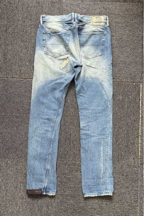 Polo Ralph Lauren POLO RALPH LAUREN Damaged Denim Patchwork Pants Size US 33 - 2 Thumbnail