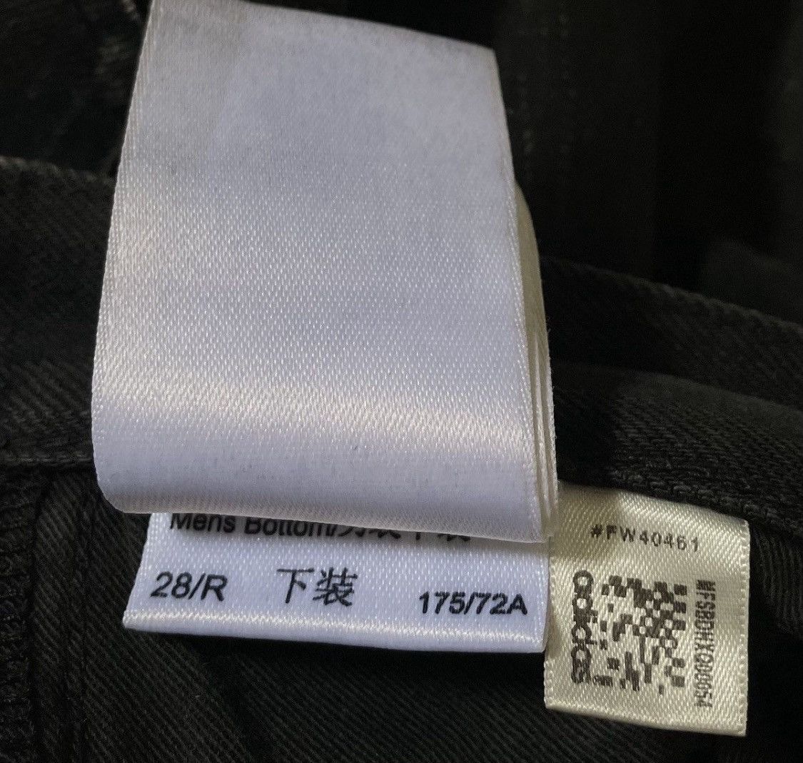 Yohji Yamamoto TAX FREE 🇺🇸 Yohji yamamoto y-3 logo slim straight black jeans Size US 29 - 6 Thumbnail