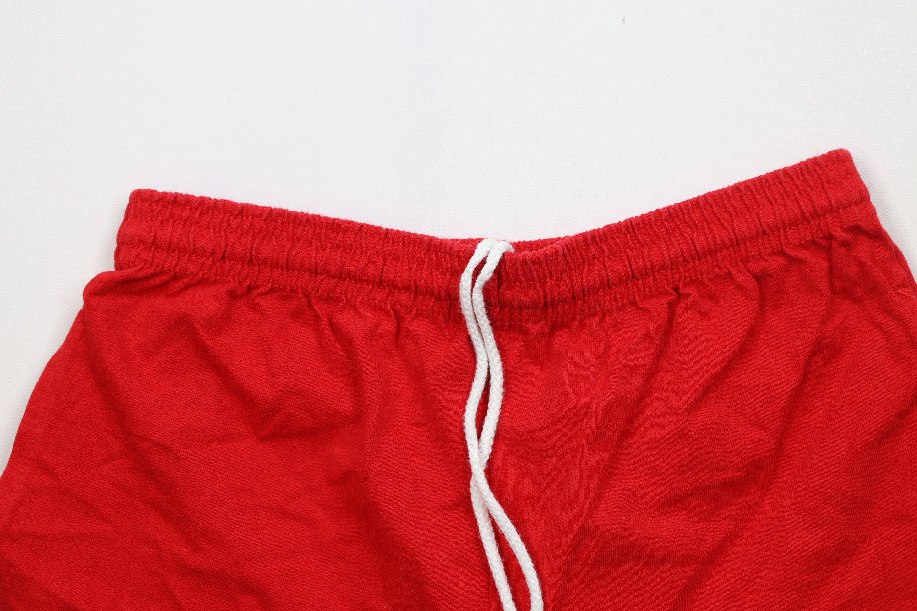 Riddell Vintage 90s Riddell Football Knee Shorts Red Cotton USA Size US 30 / EU 46 - 2 Thumbnail