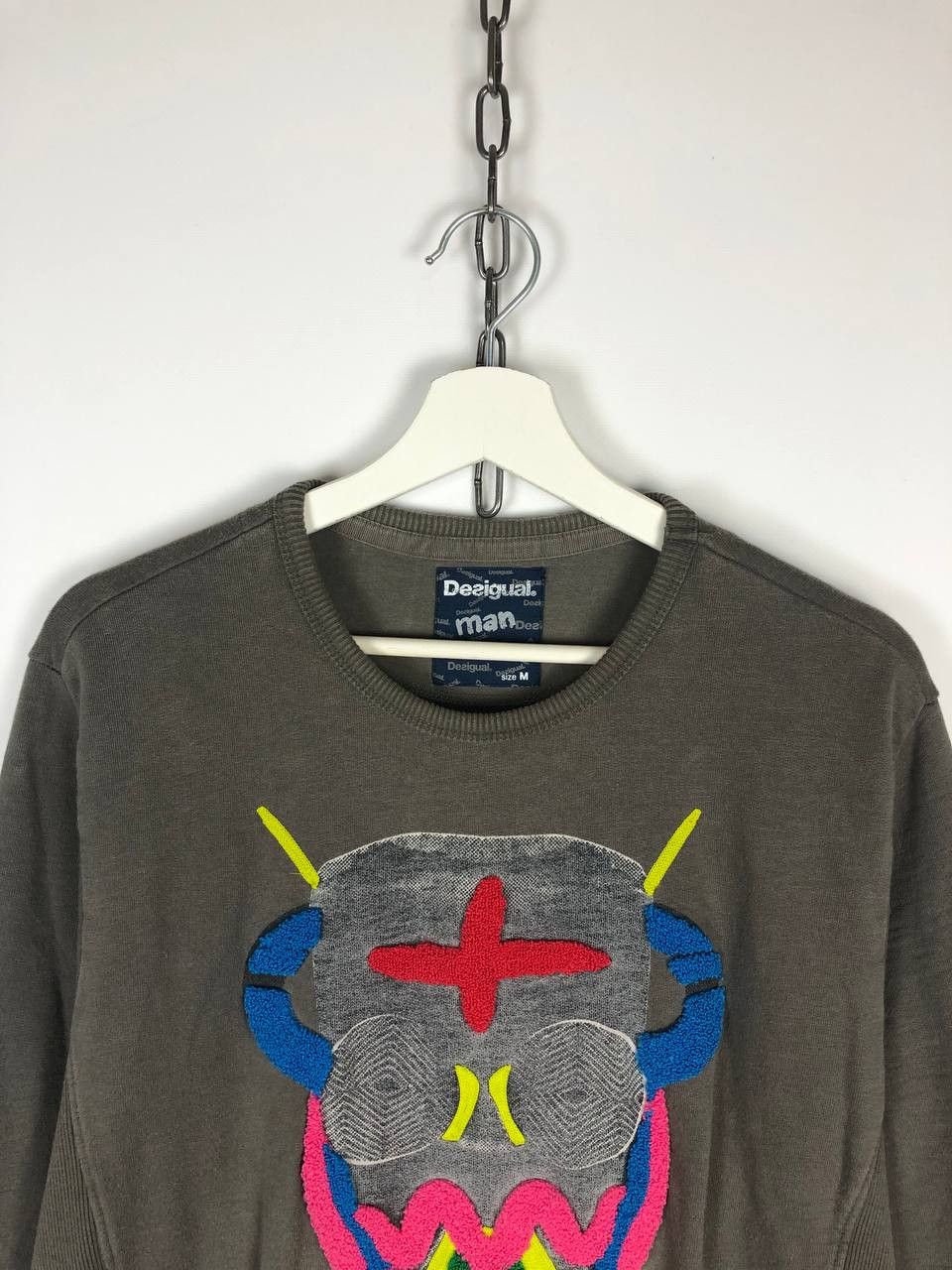 Desigual Desigual Sweasthirt Sweat Towel Mask Gray size M Size US M / EU 48-50 / 2 - 2 Thumbnail