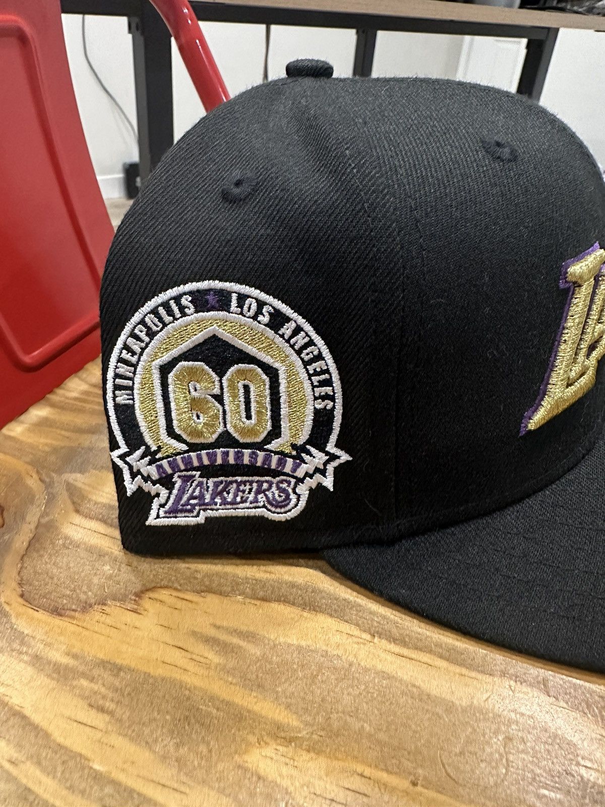 New Era LA Lakers 60th anniversary fitted Size ONE SIZE - 2 Thumbnail