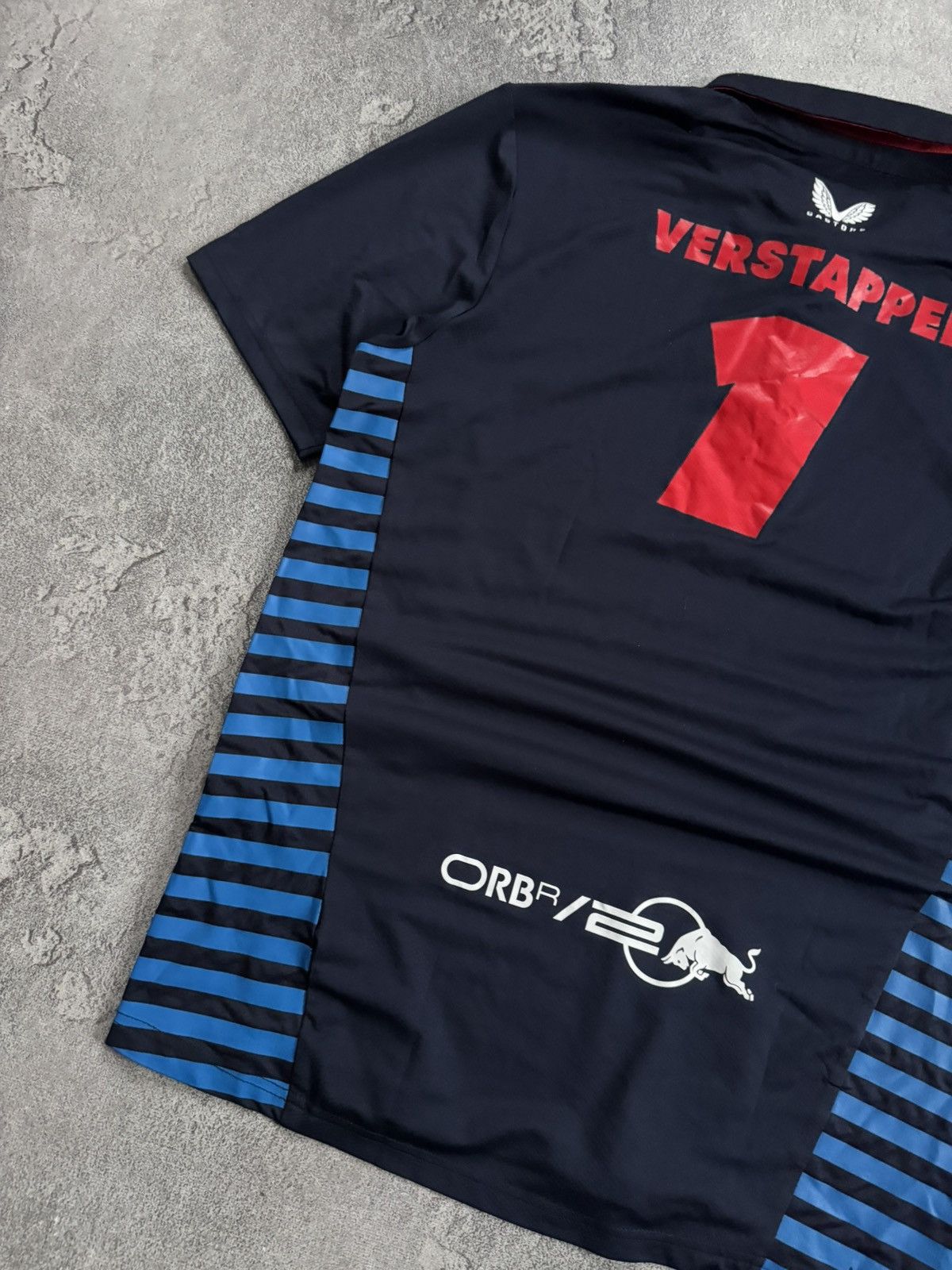 Formula 1 Max Verstappen Polo Tee Red Bull Castore Oracle racing F1 Size US L / EU 52-54 / 3 - 13 Thumbnail