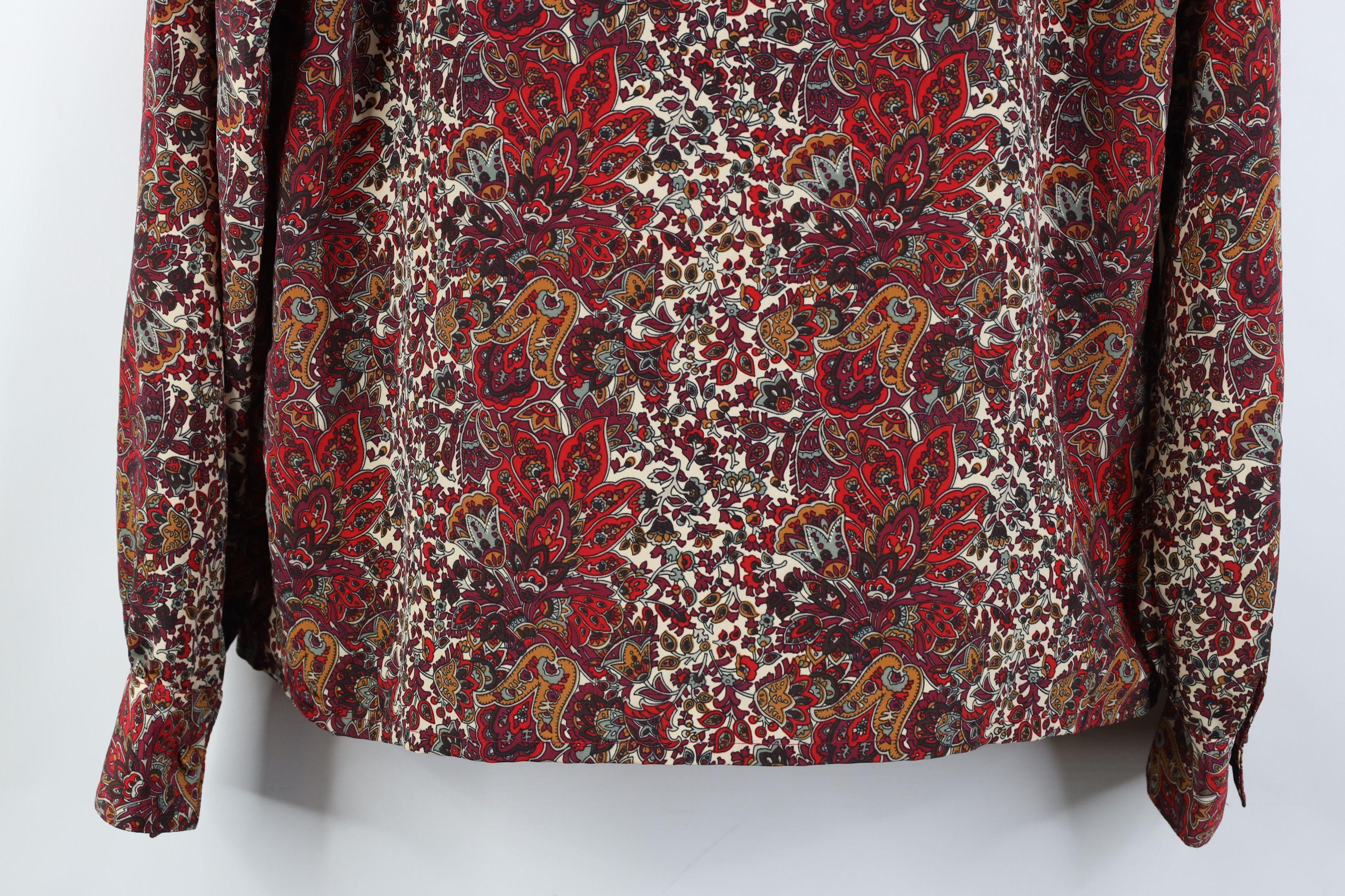 Vintage Vintage 90s Streetwear Paisley Flower Shawl Button Shirt Size XL / US 12-14 / IT 48-50 - 11 Thumbnail