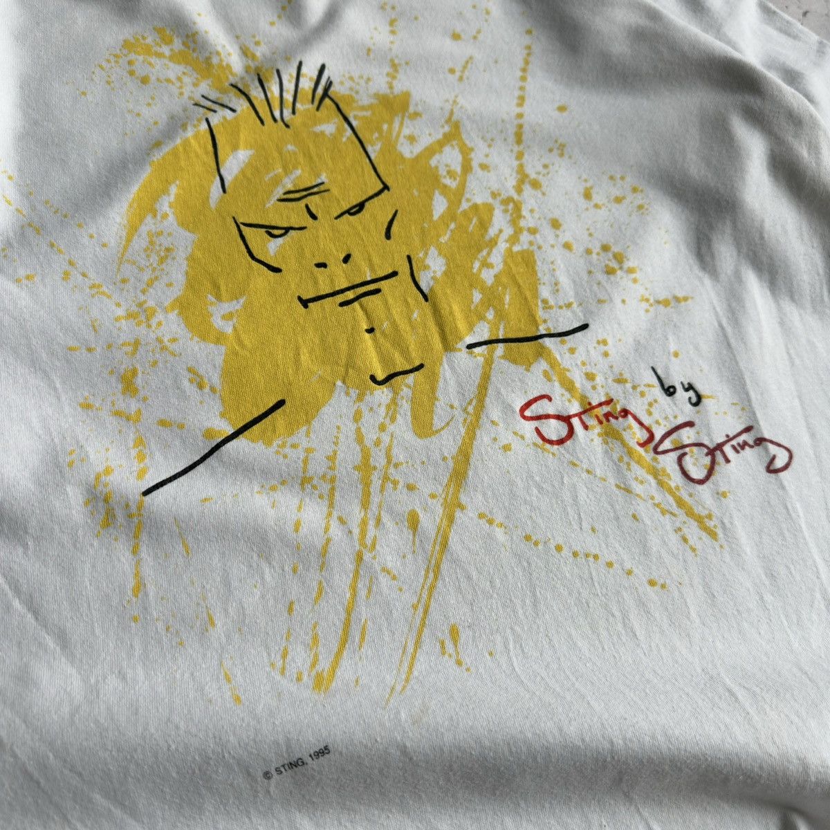 Hard Rock Cafe Vintage 1995 Hard Rock Cafe Sting Signature Series Tee Size US L / EU 52-54 / 3 - 4 Thumbnail