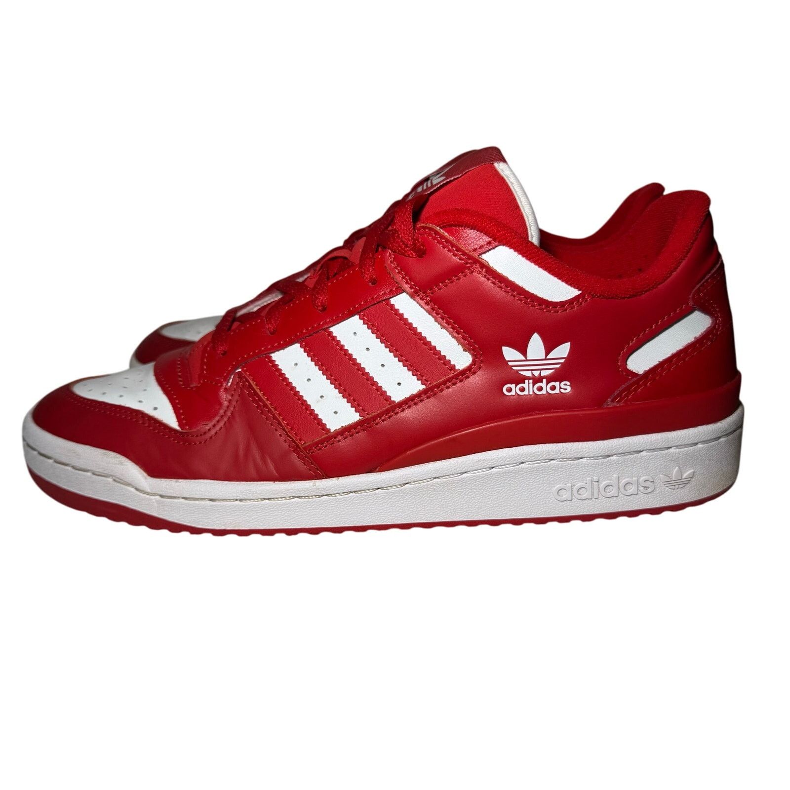Adidas Adidas Originals FORUM Skateboard Shoes Men LowTop White/Red Size US 11 / EU 44 - 3 Thumbnail