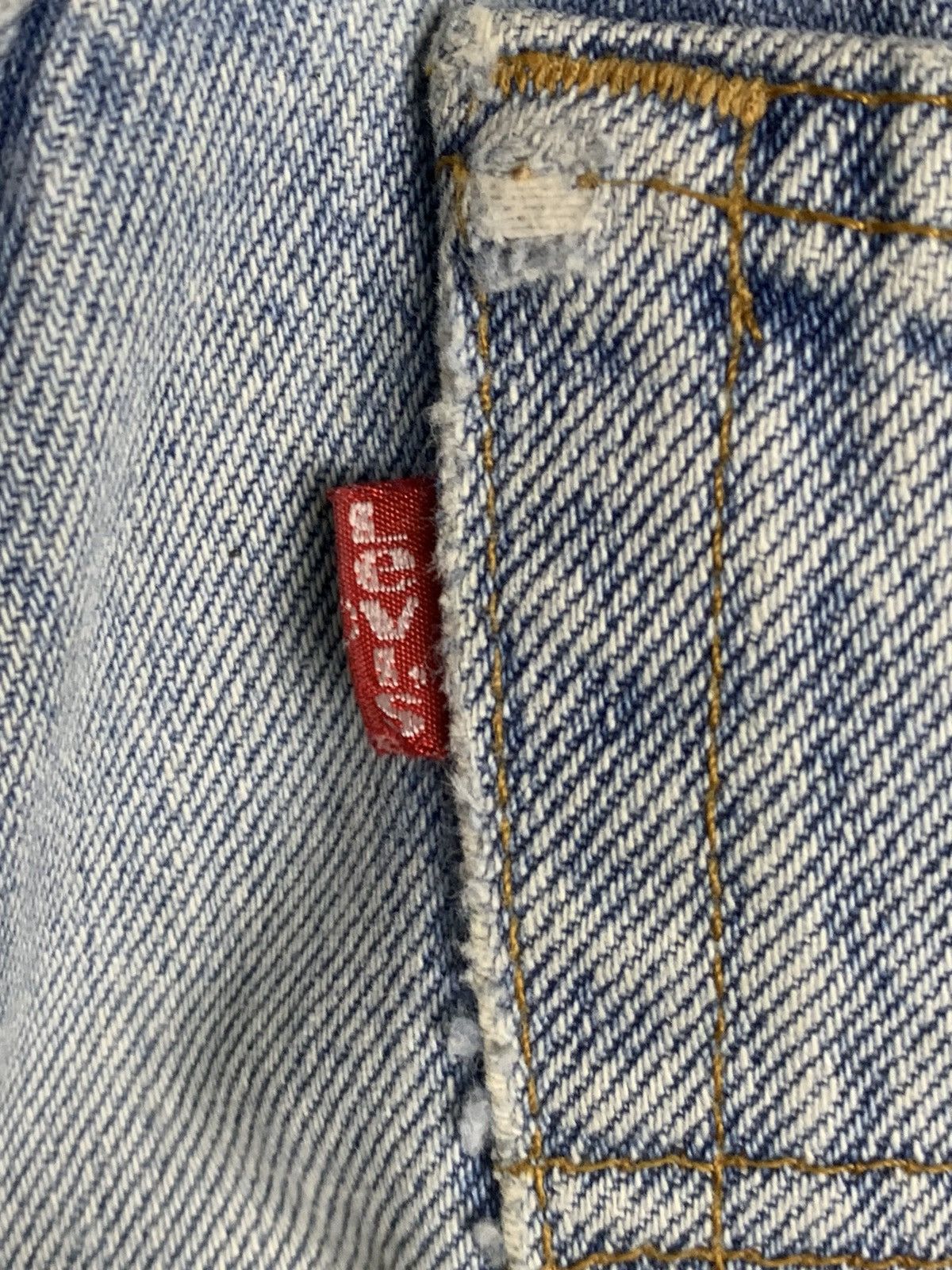 Levi's × Vintage Vintage 90s Levis Distressed denim Size US 28 / EU 44 - 15 Thumbnail