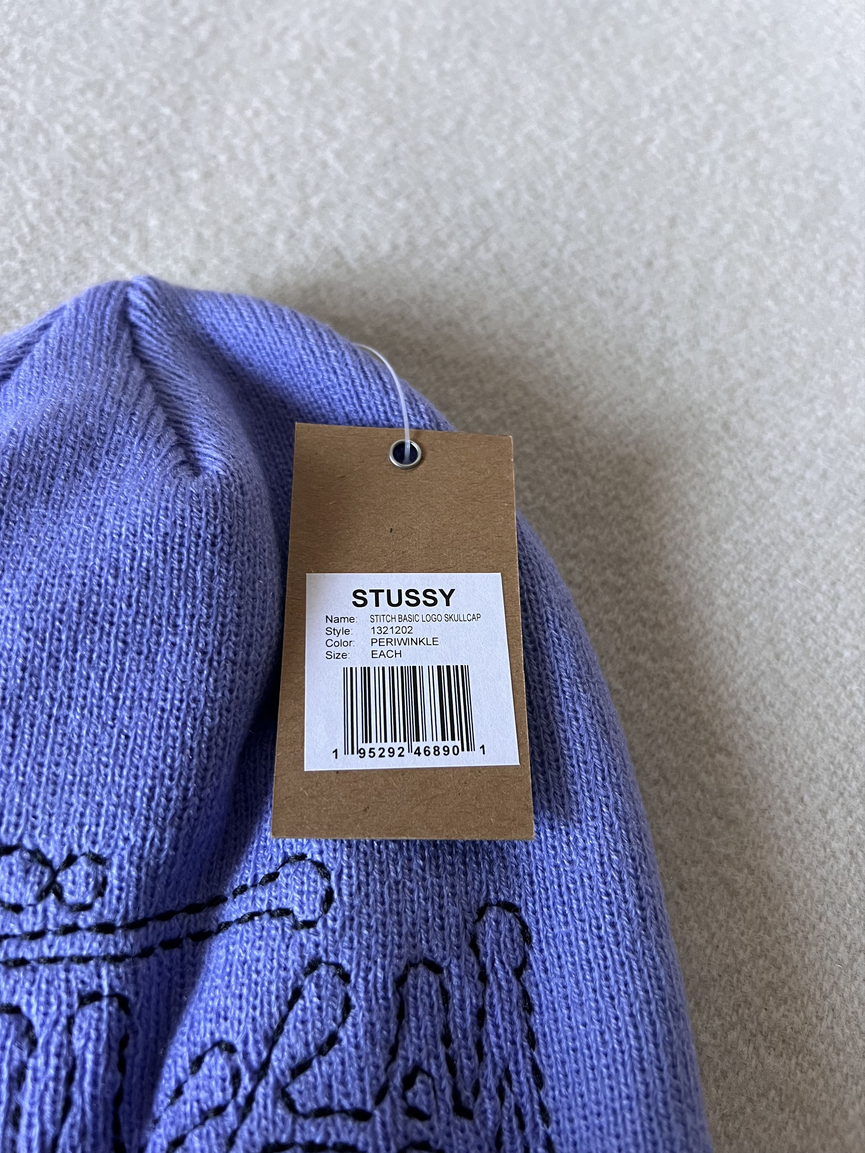 Stussy Stussy Basic Logo Skullcap Beanie in Periwinkle Size ONE SIZE - 3 Thumbnail