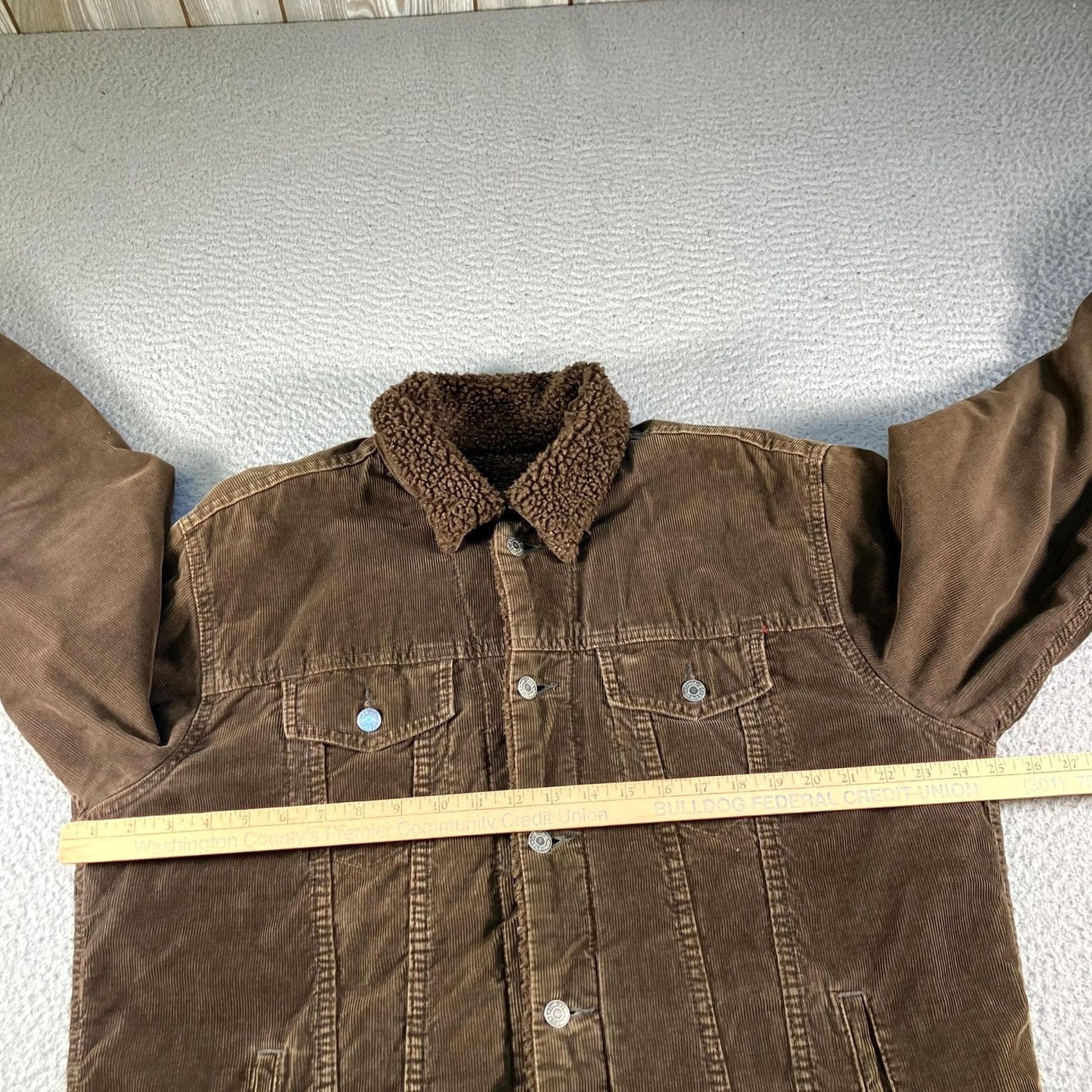 Gap VINTAGE Gap Corduroy Bomber Jacket Mens L Brown Sherpa Lined Trucker Y2K Size US L / EU 52-54 / 3 - 3 Thumbnail