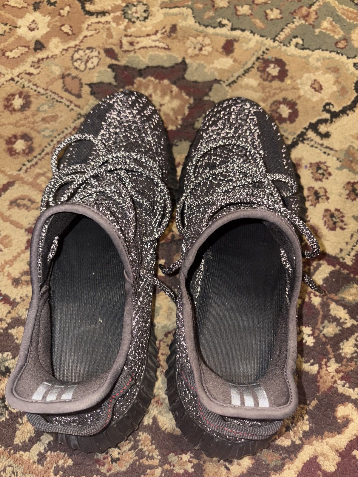 Yeezy Adidas Yeezy Boost 350 V2 Static Black Size US 13 / EU 46 - 7 Thumbnail