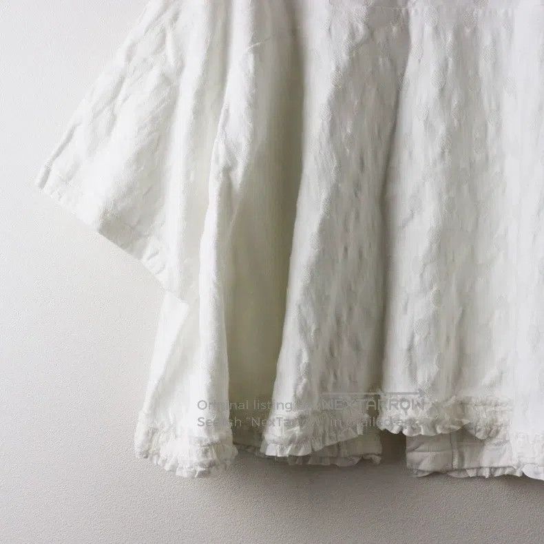 Comme des Garcons Comme Des Garcons Polka dot jacquard flounce back open shi Size S / US 4 / IT 40 - 4 Thumbnail