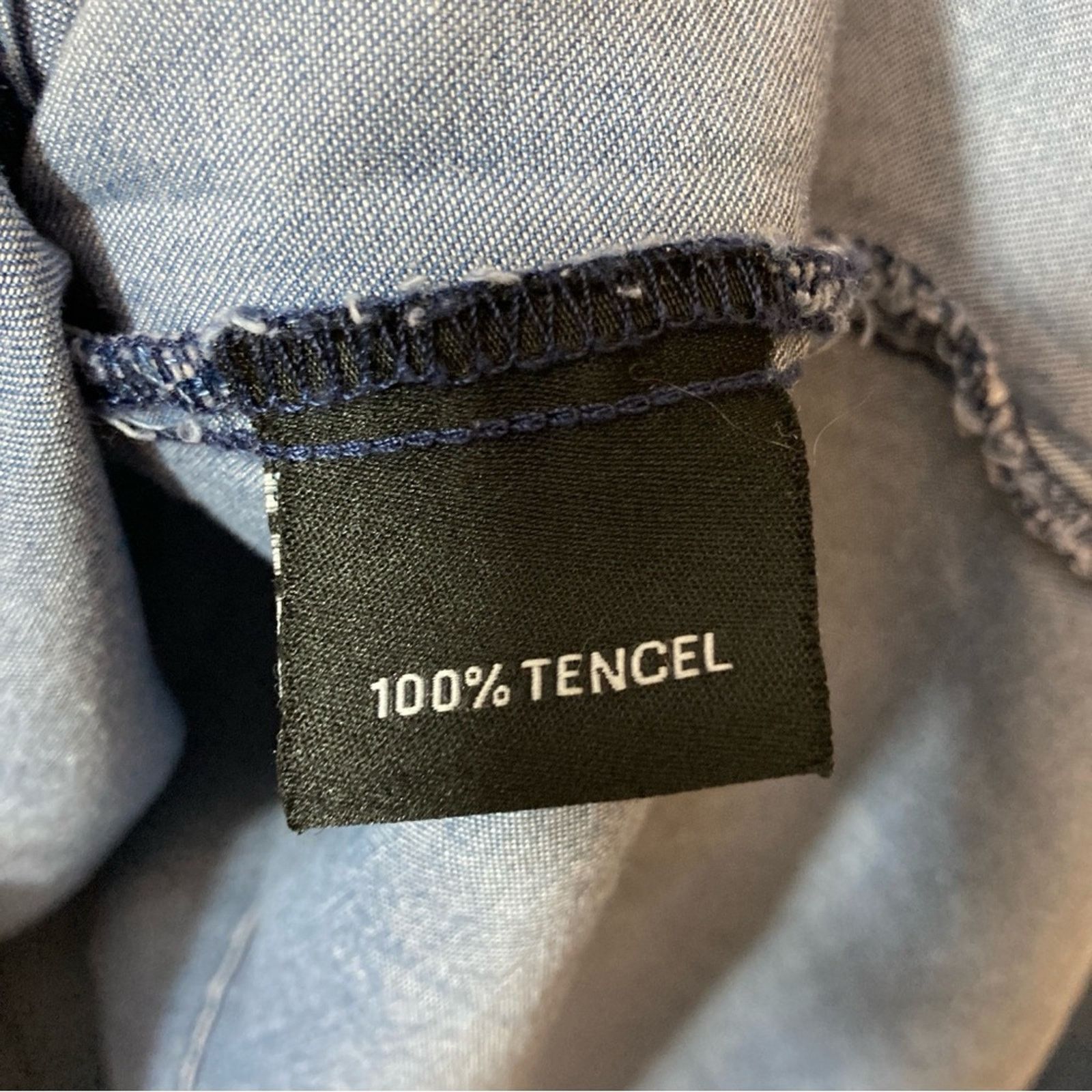 Other T&W Designs Tencel Denim Cross Over Handkerchief Blouse Top Size S / US 4 / IT 40 - 8 Thumbnail