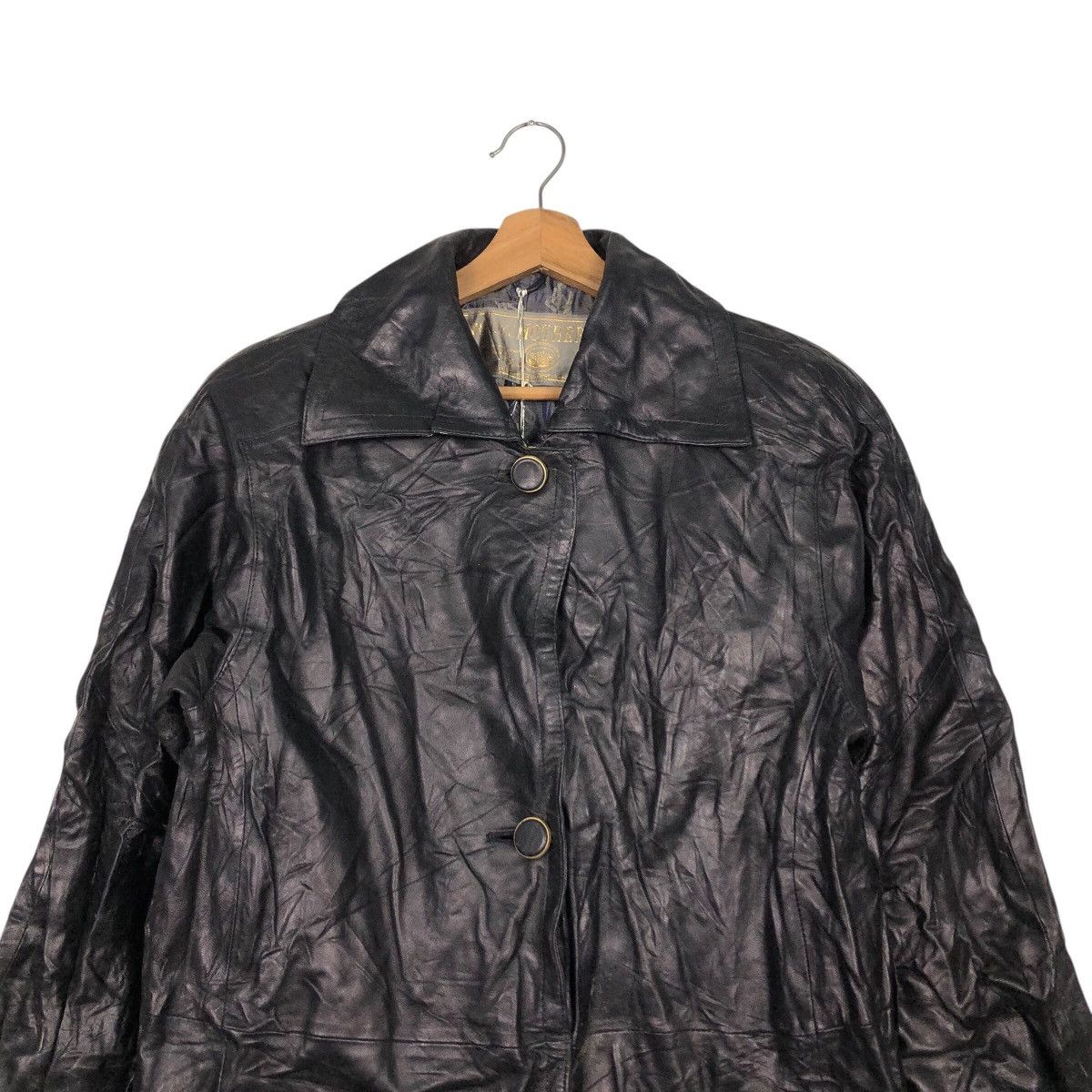 Japanese Brand 📌Vintage Leather Long Jacket Harajuku Mother Issey Miyake Size US M / EU 48-50 / 2 - 4 Thumbnail