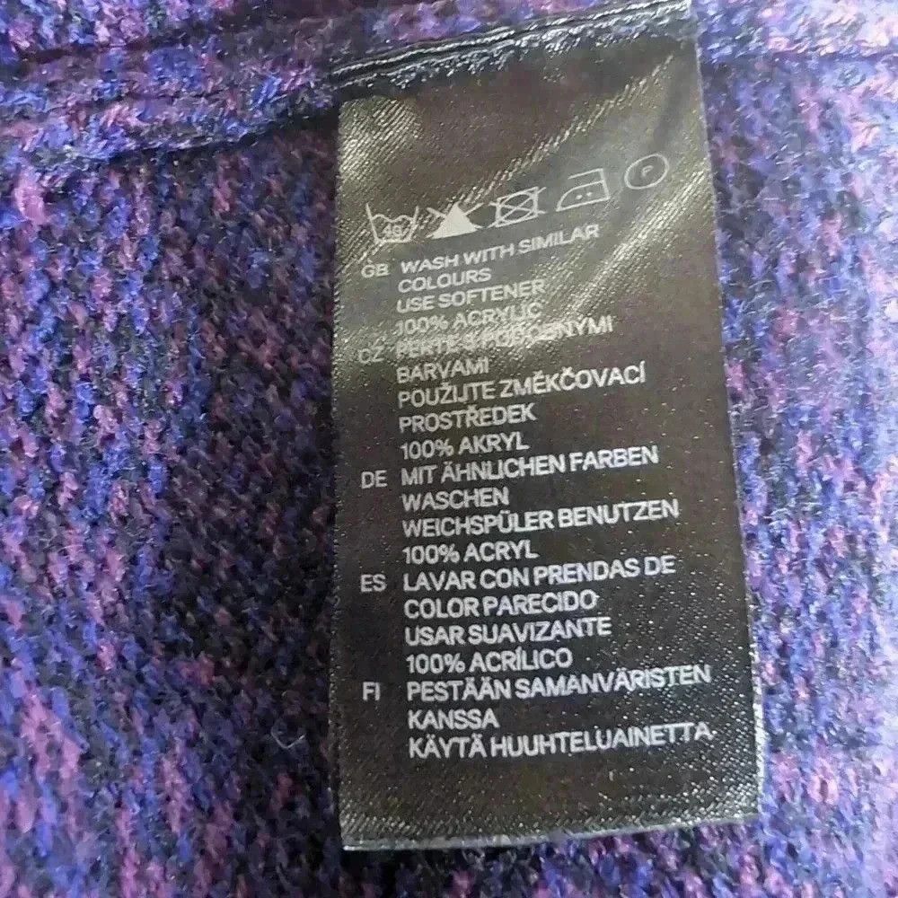 H&M Cowl collar long sleeve Tunic sweater by H&M Purple multi Size S / US 4 / IT 40 - 4 Thumbnail