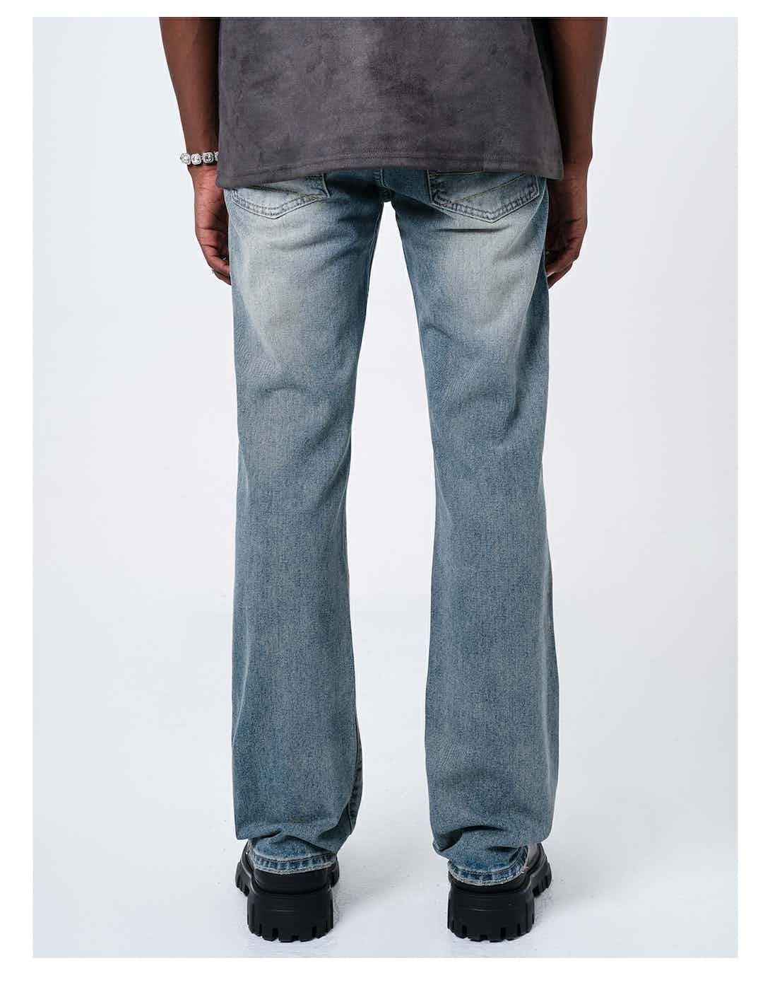 washed faded utility skate hiphop jeans