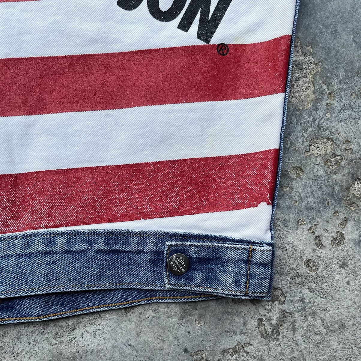 Harley Davidson × Vintage Distressed Denim Teucker Jacket Harley Davidson Sleeveless Size US M / EU 48-50 / 2 - 2 Thumbnail