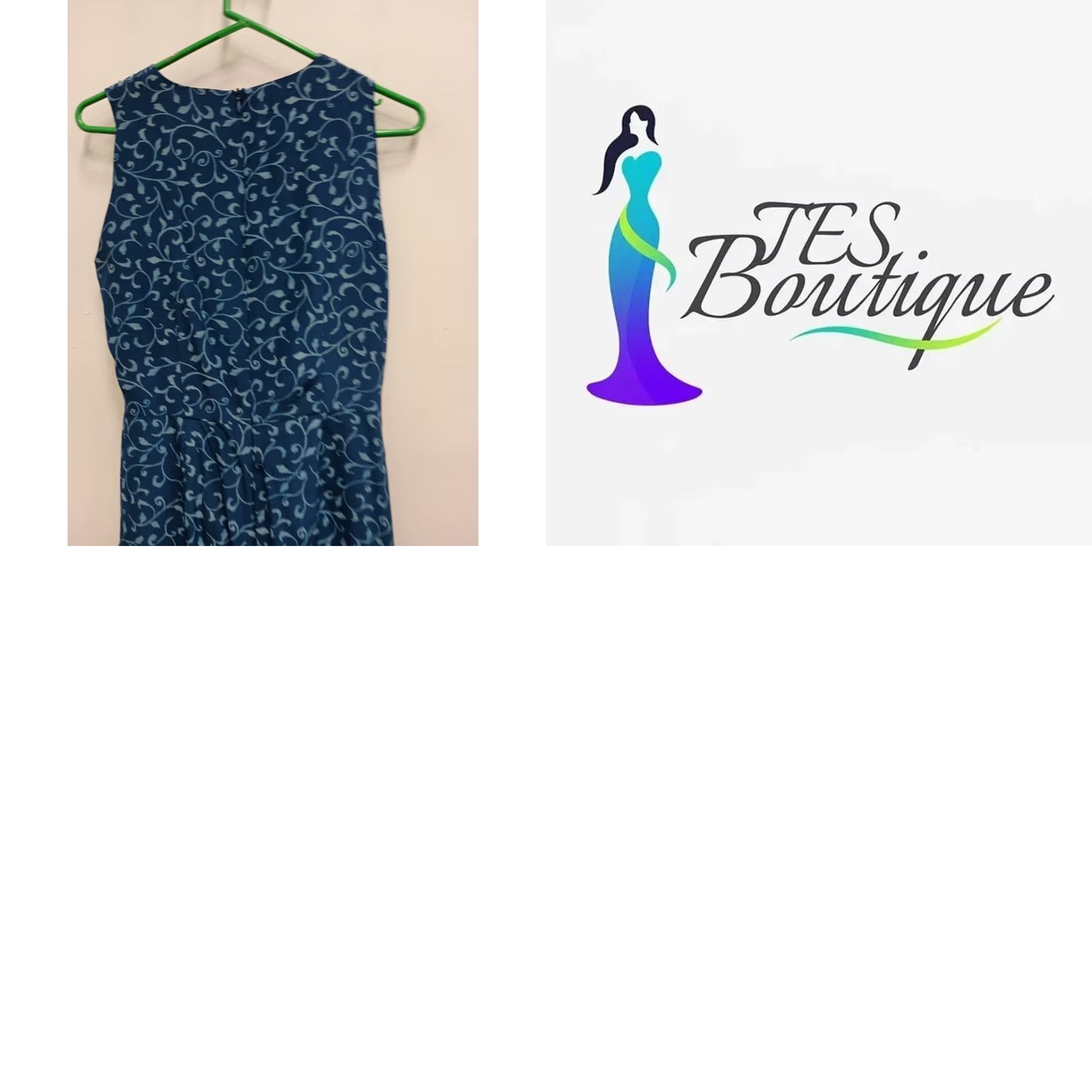 Vintage VINTAGE August Hale Wrap Dress 10 Blue Silk Floral Sleeveless Midi Casual Dress Size L / US 10 / IT 46 - 8 Thumbnail