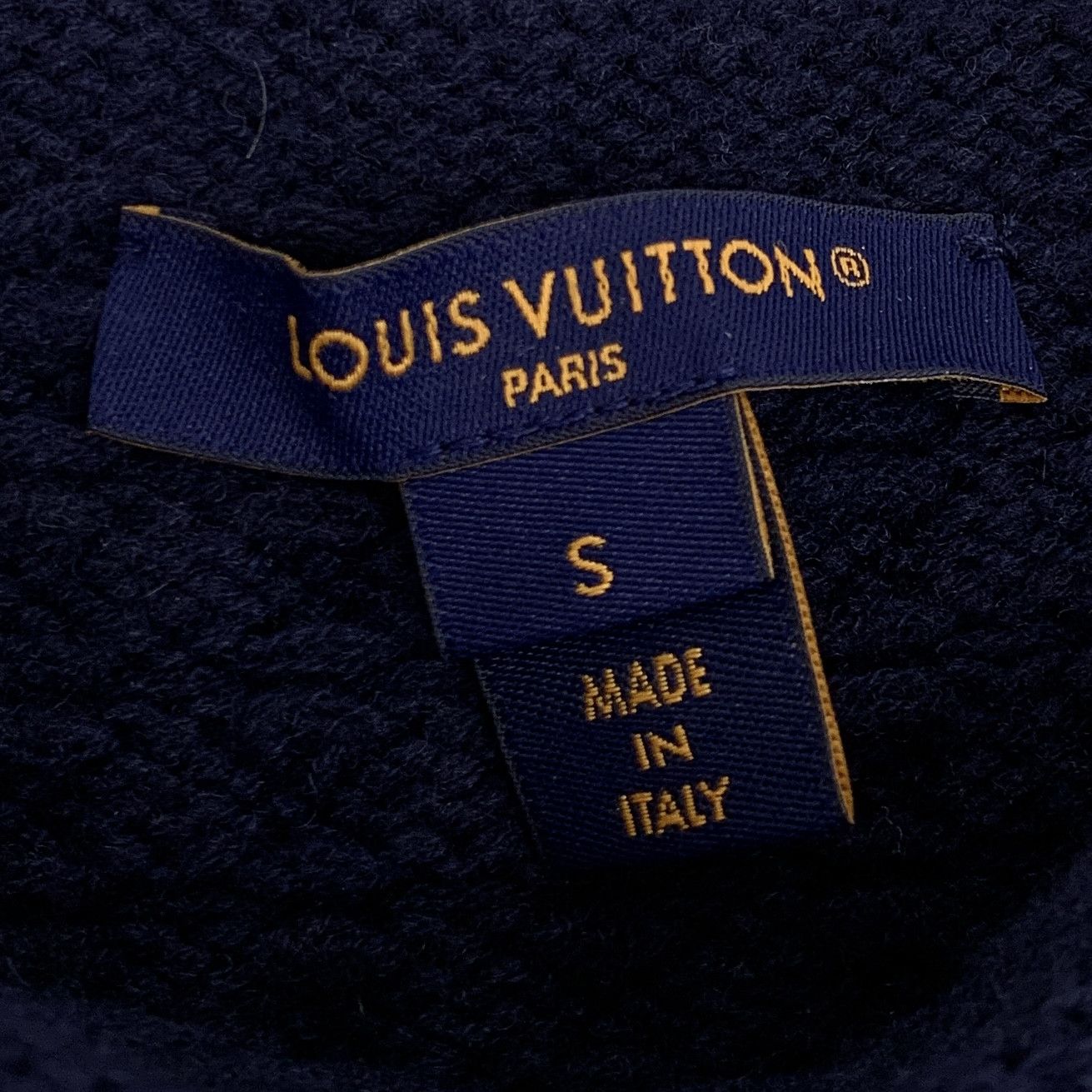 Louis Vuitton Louis Vuitton Badge Wool Knit Dress Navy (S) Size S / US 4 / IT 40 - 7 Thumbnail