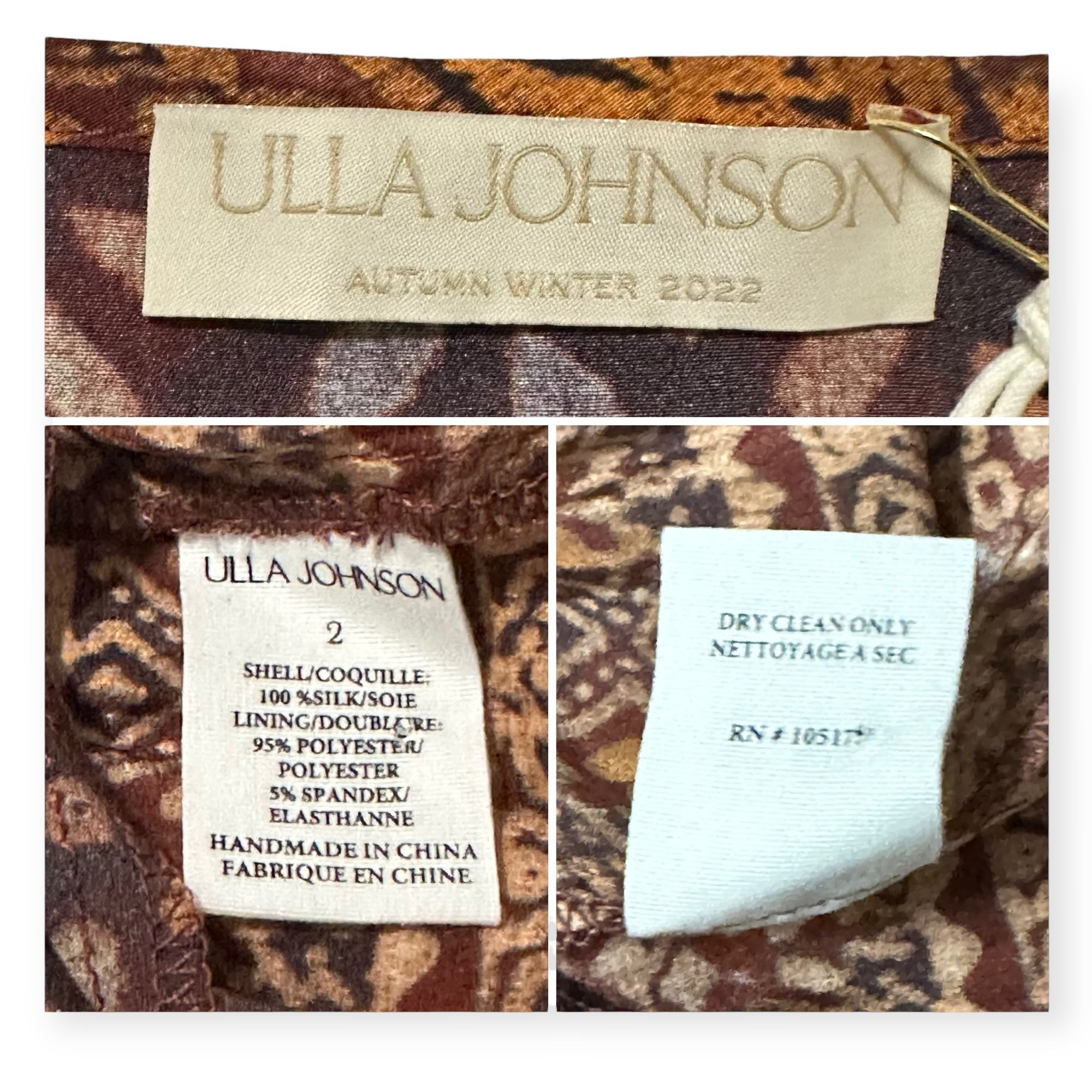 Ulla Johnson Ulla Johnson Hayana Dress in Agate, Size 2, NWT, 100% Silk Size XS / US 0-2 / IT 36-38 - 3 Thumbnail