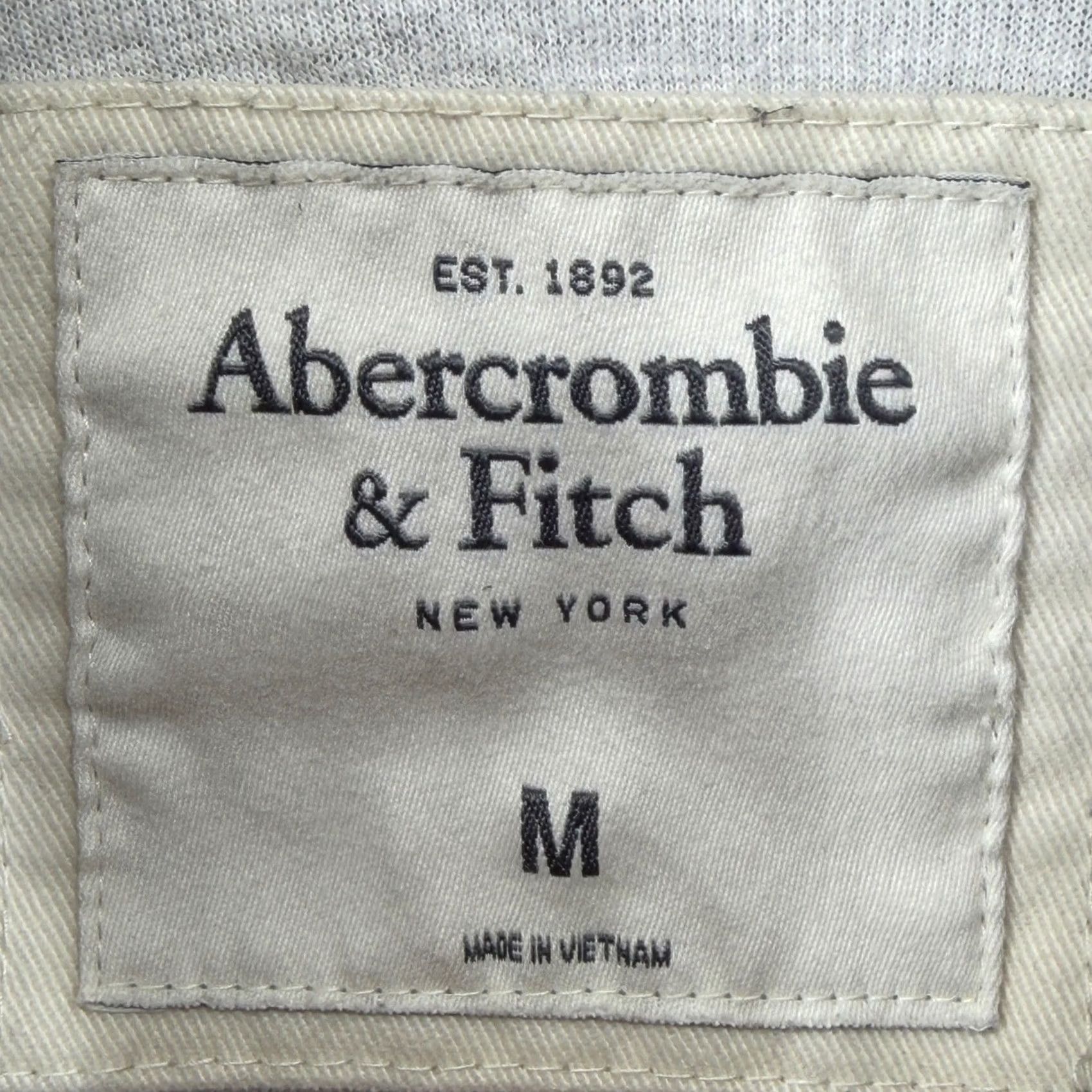 Abercrombie & Fitch Abercrombie & Fitch Mens M Muscle Fit Full Zip Hoodie Grey Marled Moose Logo Size US M / EU 48-50 / 2 - 5 Thumbnail