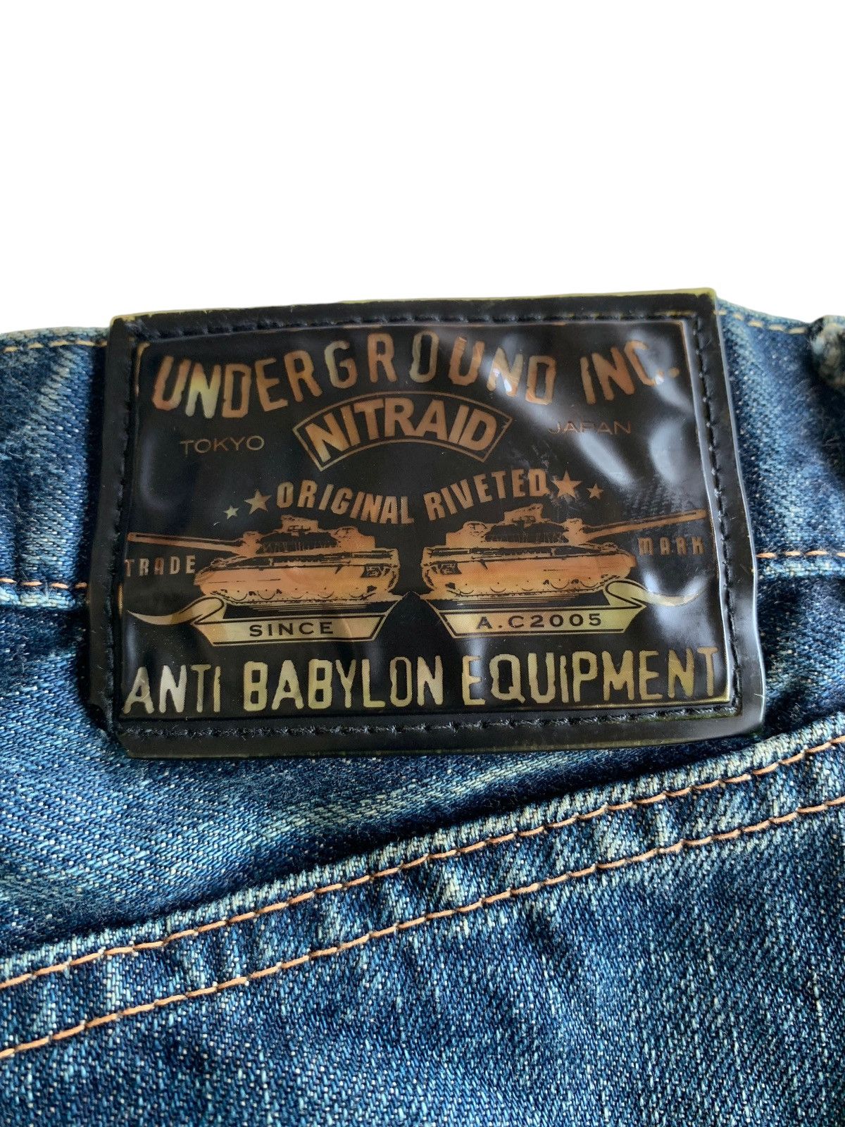 Kapital Underground Inc Nitraid Japanese Selvedge Jeans Denim ☠️ Size US 31 - 8 Thumbnail