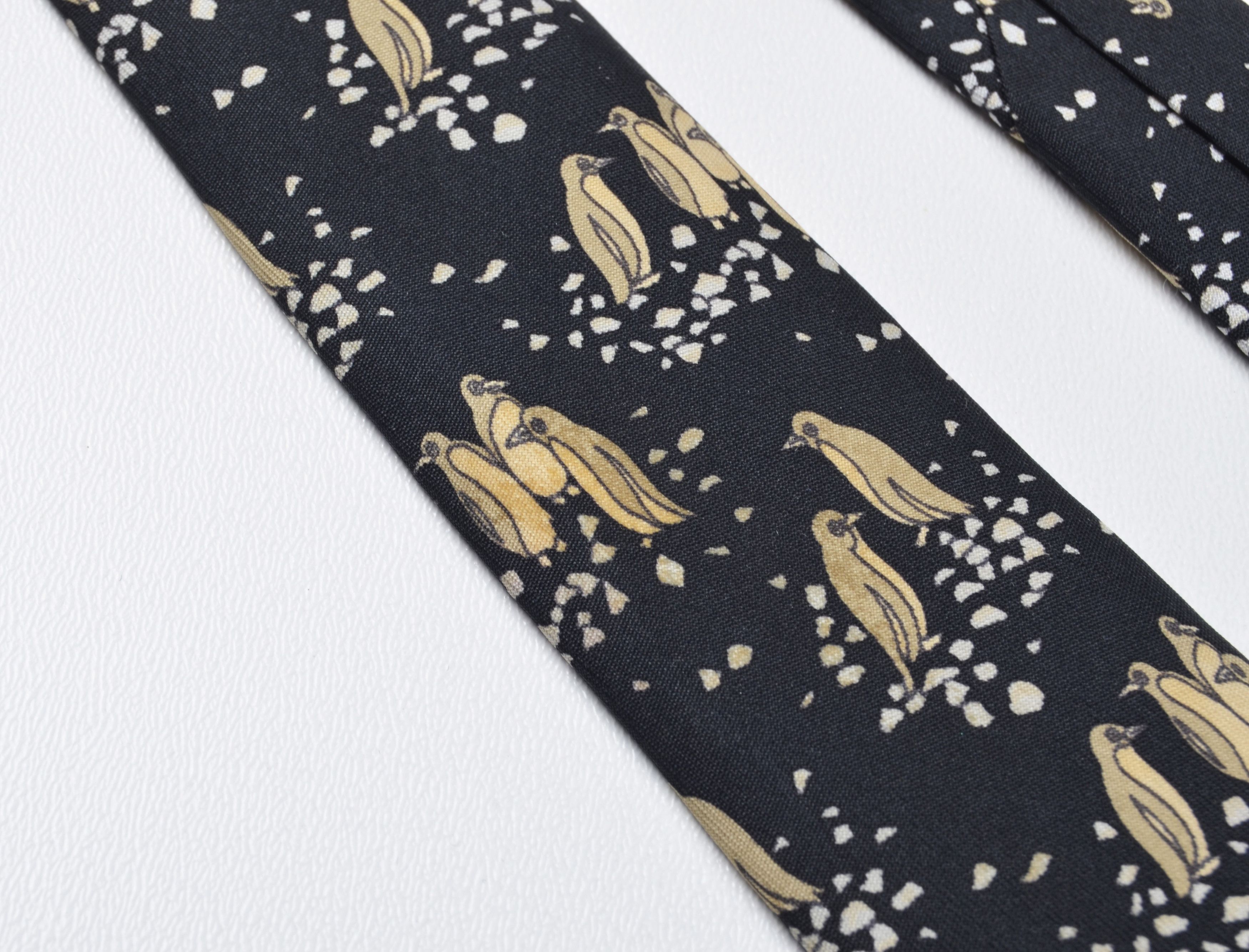 Hermes Hermes Paris 7334 EA Silk Black Penguin Tie Size ONE SIZE - 5 Thumbnail