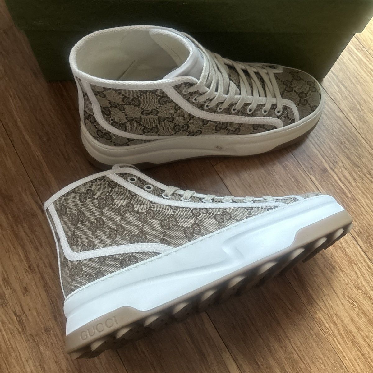 Gucci Gucci GG High Interlocking G Sneaker 746768 Size US 10.5 / IT 40.5 - 5 Thumbnail
