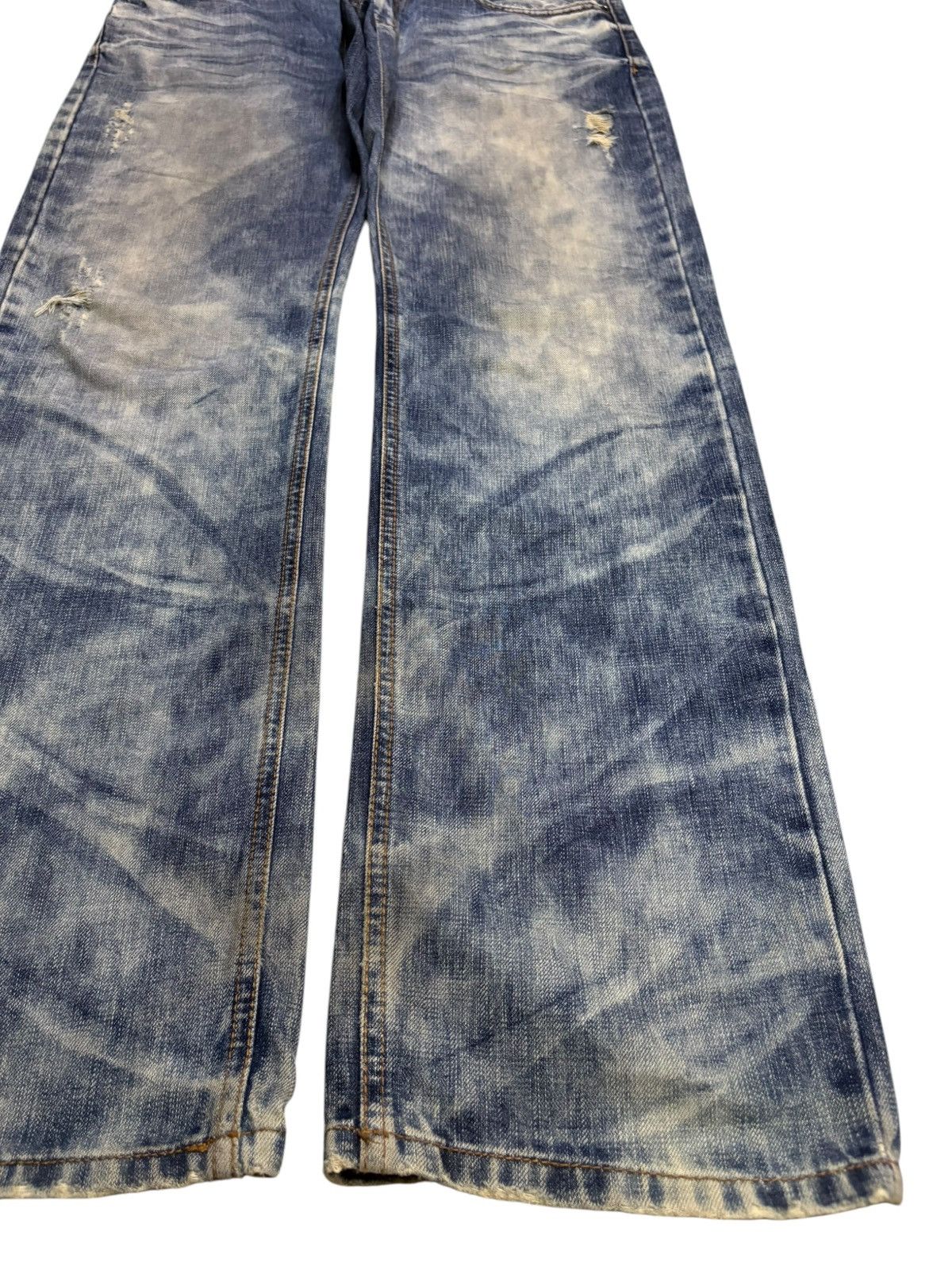 Japanese Brand Vintage Japanese Brand Mud Wash Loose Baggy Jeans Size US 36 / EU 52 - 7 Thumbnail