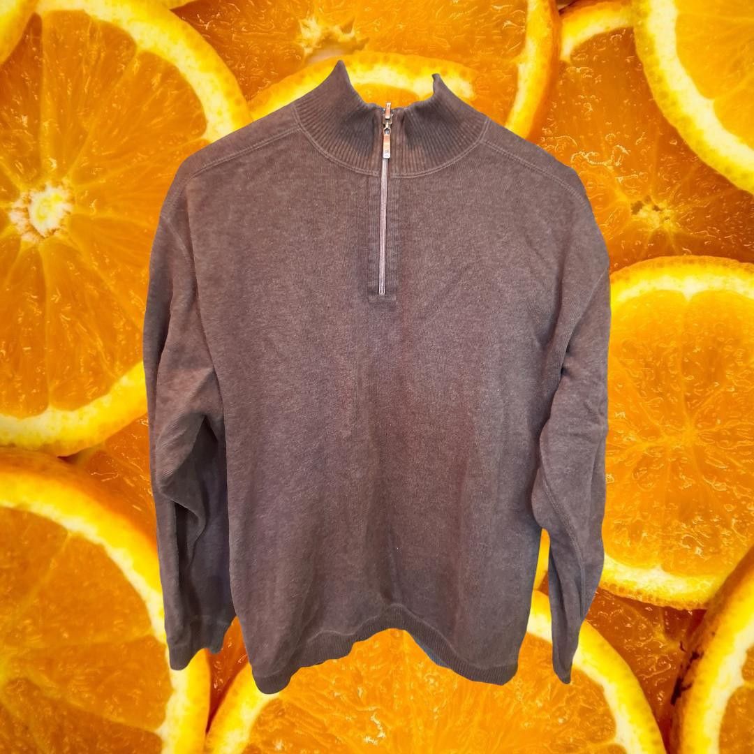 Tommy Bahama Tommy Bahama 1/4 Zip Brown Sweater Size Medium Size US M / EU 48-50 / 2 - 1 Thumbnail