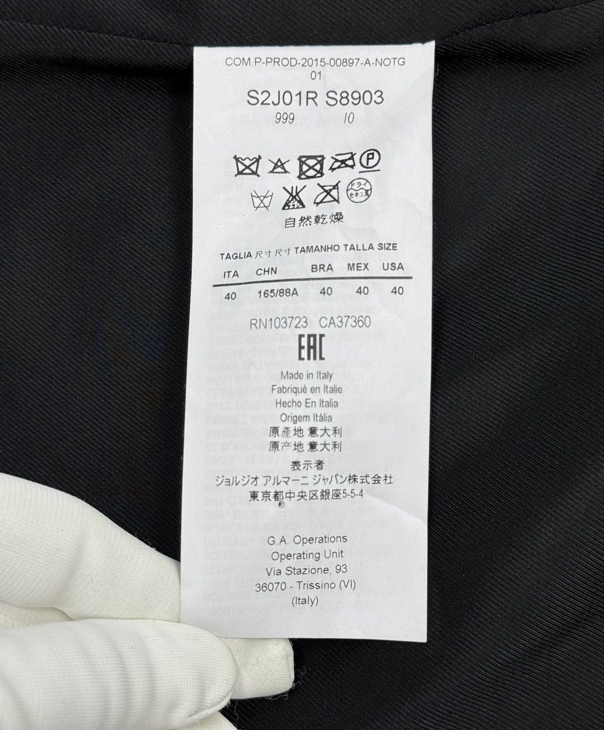 Emporio Armani Emporio Armani Full-Zip Vest Wool-Cotton Decorated Stones 40 Size S / US 4 / IT 40 - 15 Thumbnail
