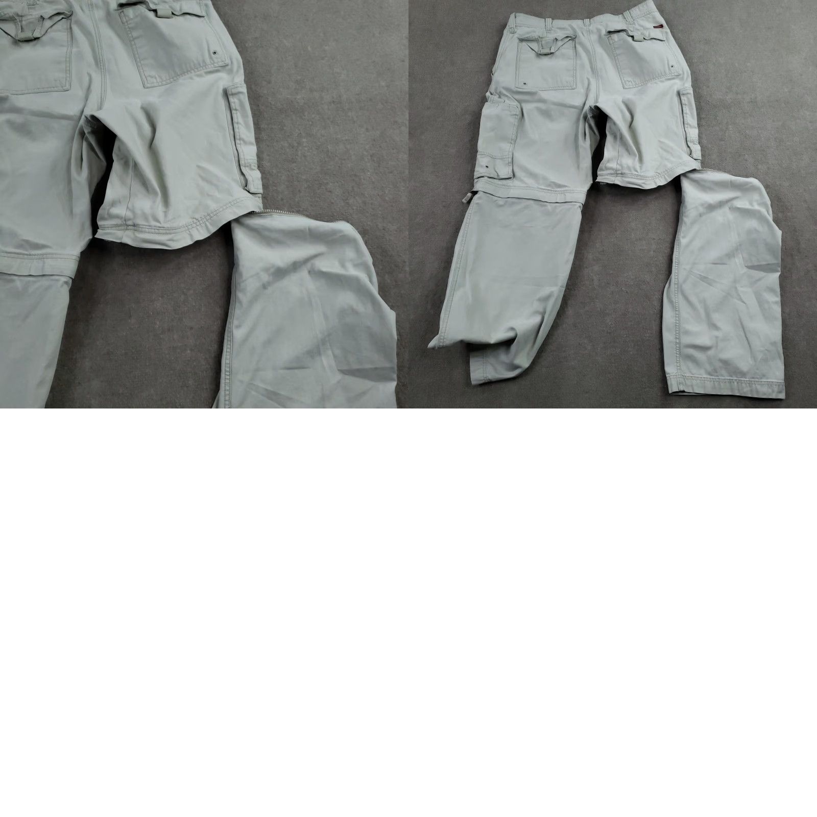 Old Navy VINTAGE Old Navy Pants Cargo 36x34 Mens Regular Gray Convertible 00's Zipper Pockets Slim Straight Mens Size US 36 / EU 52 - 10 Thumbnail