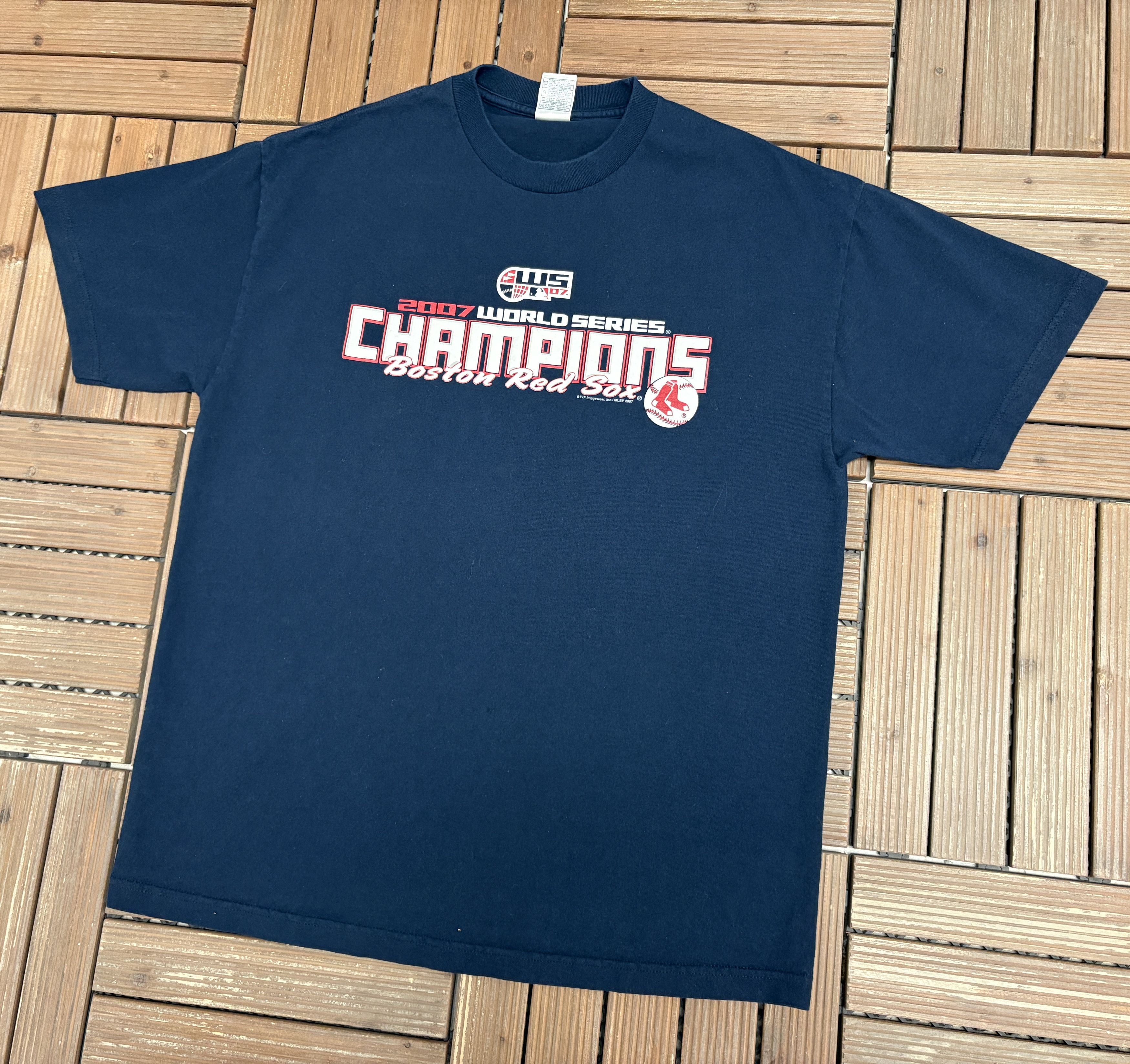 Vintage Boston Red Sox 2007 World Series Champions Vintage T-Shirt Size US XL / EU 56 / 4 - 3 Thumbnail