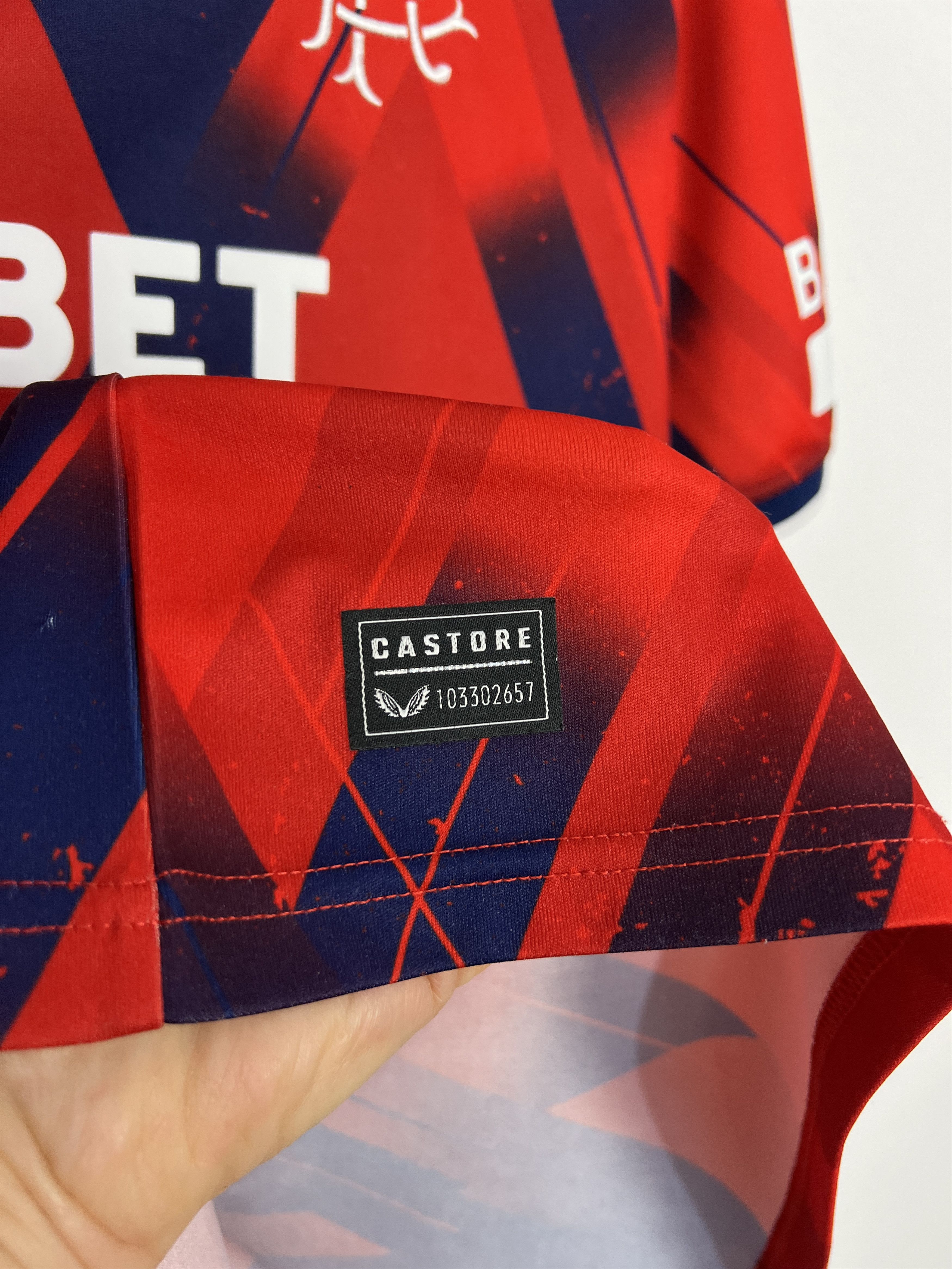 Castore Rangers Special football shirt 2023 Soccer Jersey Trikot Size US XXL / EU 58 / 5 - 5 Thumbnail