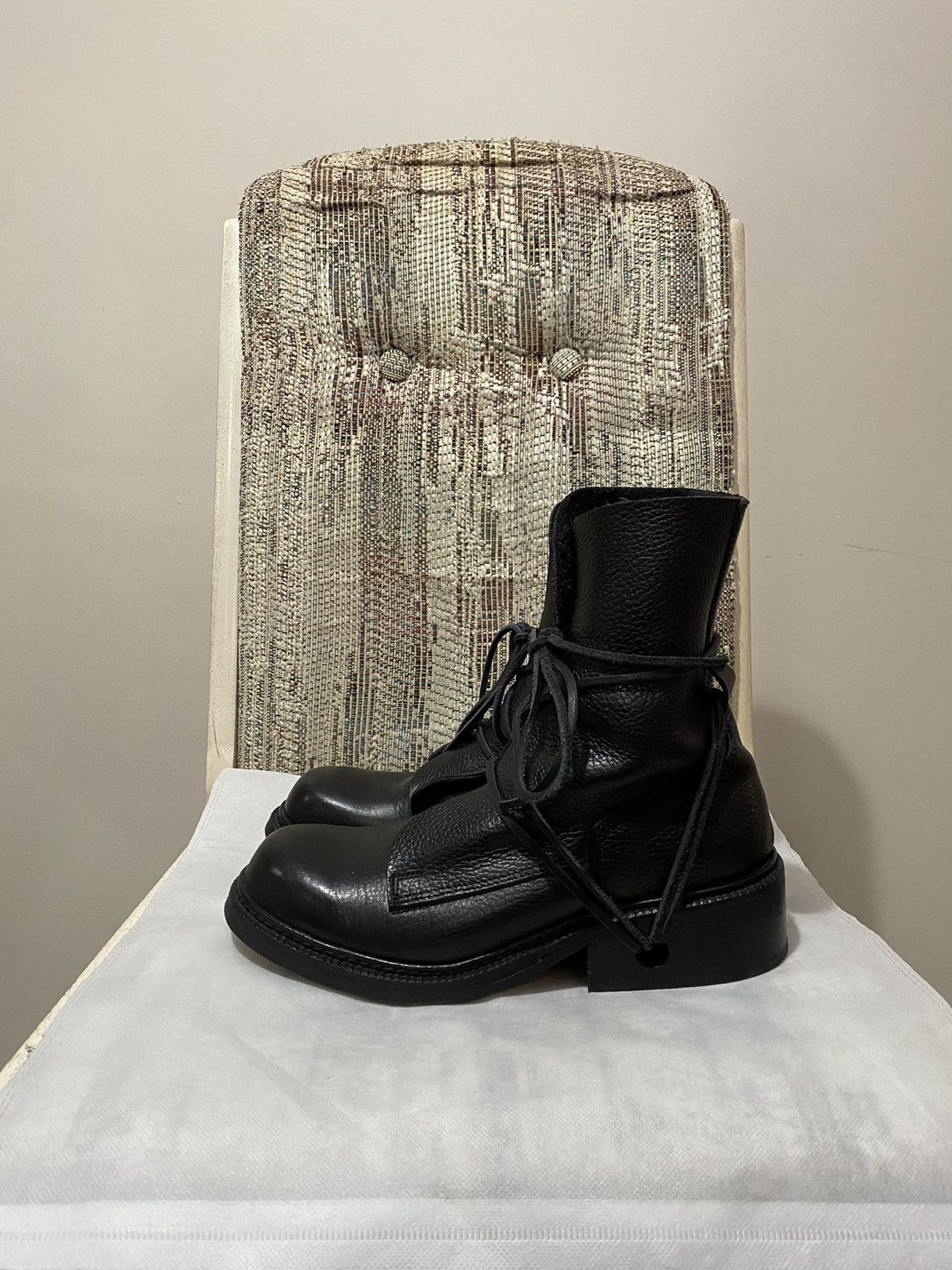 Dirk Bikkembergs Dirk Bikkembergs AW97 Lace Through Boot Black Size US 8 / EU 41 - 1 Thumbnail