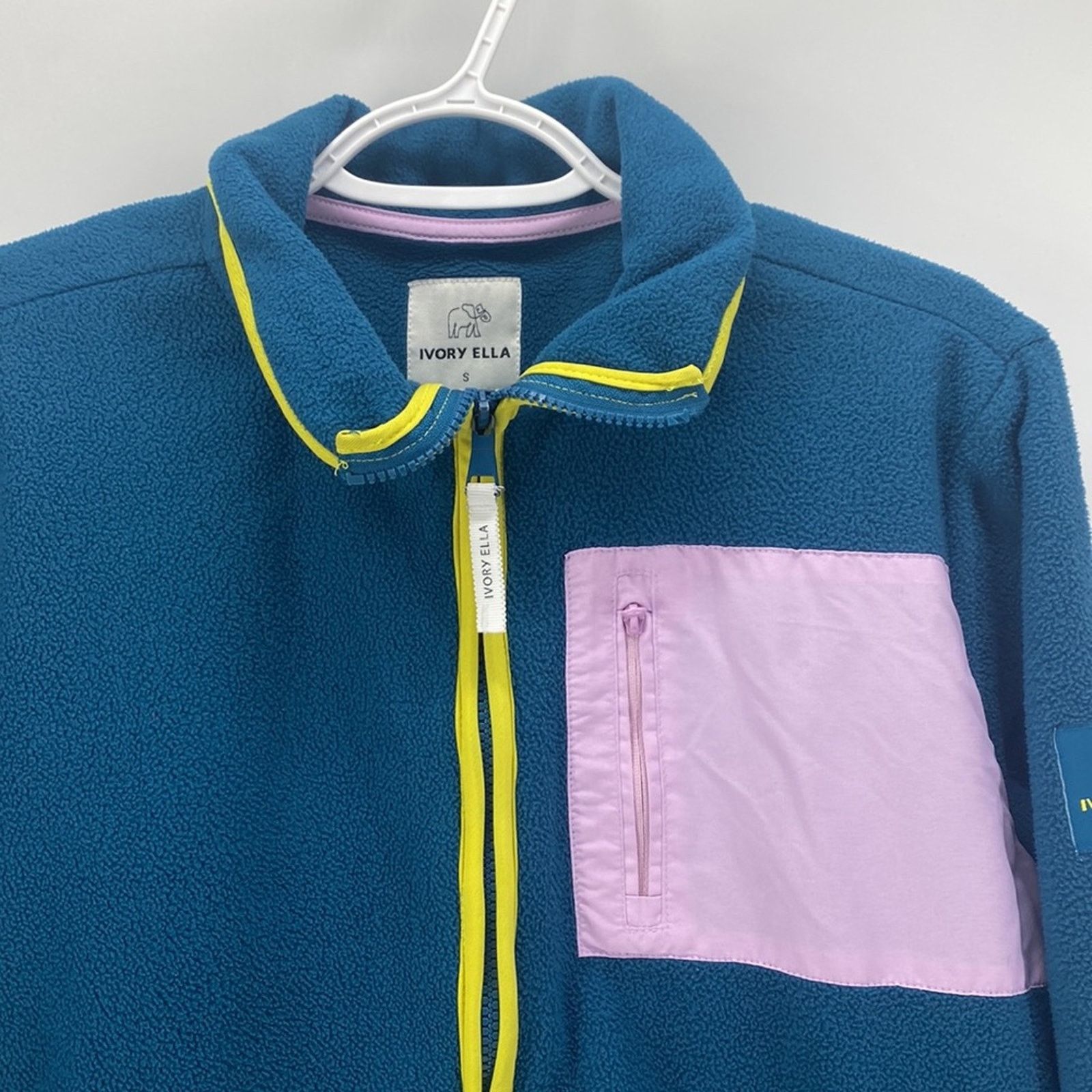 Other Ivory Ella Full Zip Fleece Jacket Turquoise Pink size S Size S / US 4 / IT 40 - 3 Thumbnail