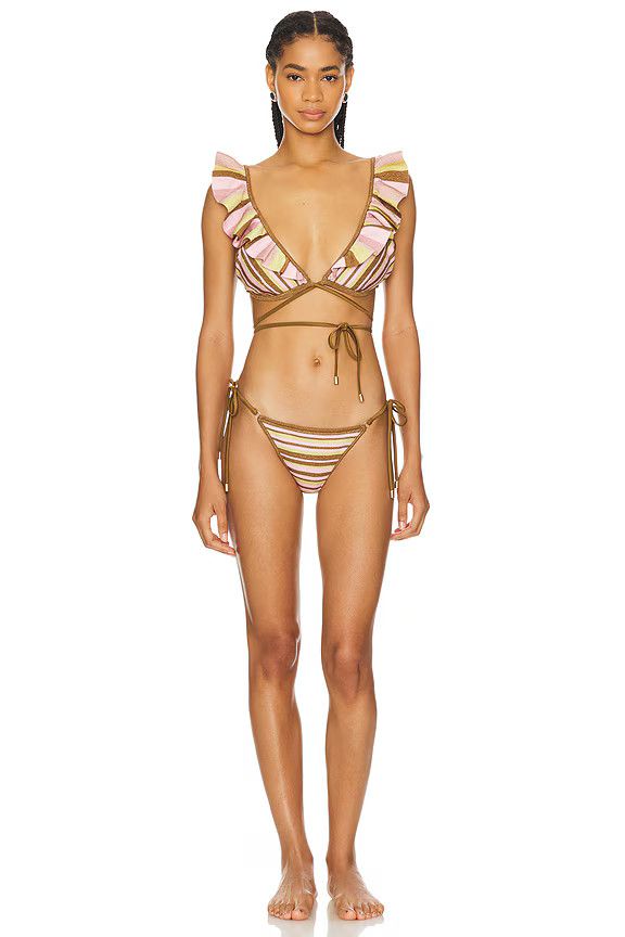 oc11z0525 Size : S / Wrap Bikini Set in Multicolor