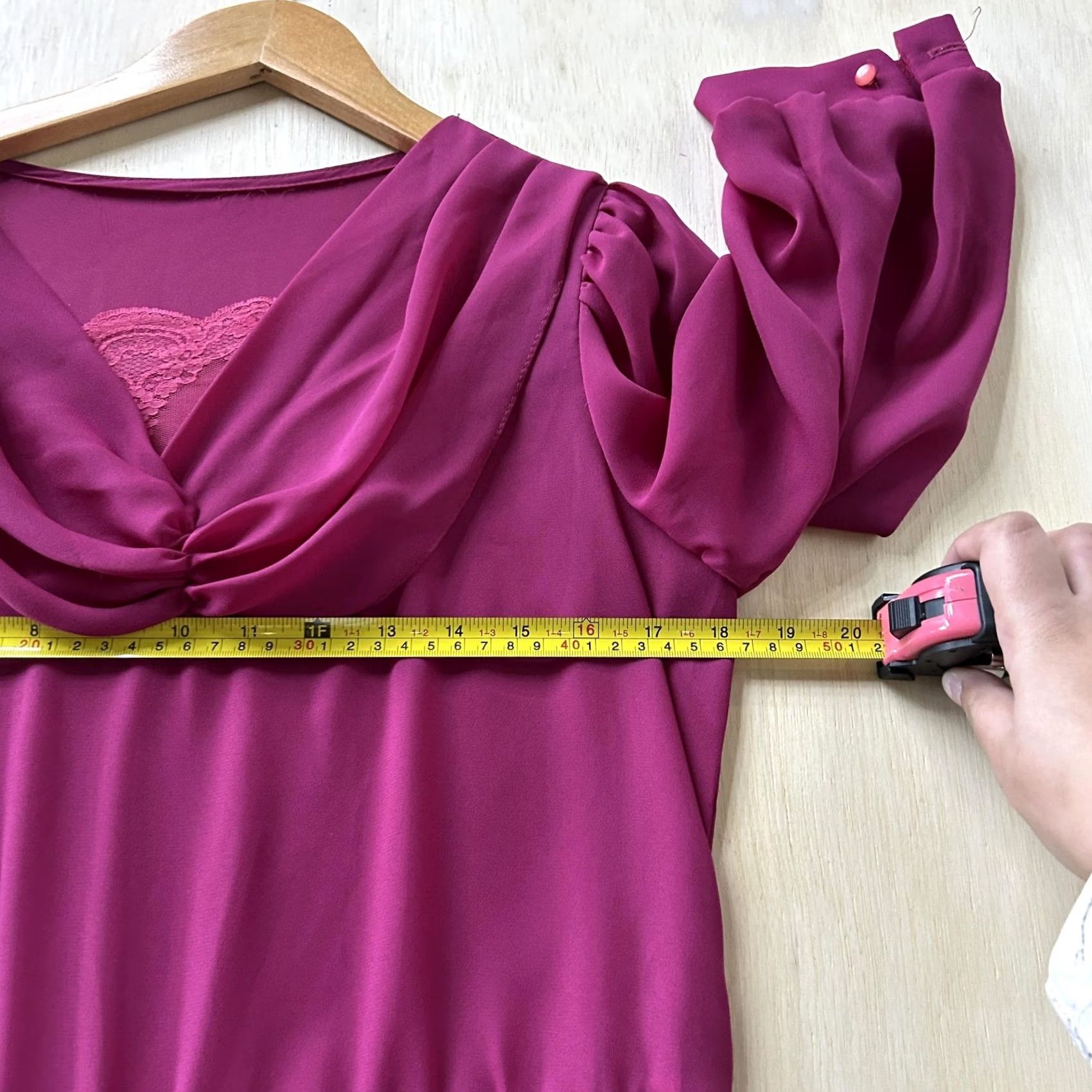 Pinko VINTAGE Dress Women M Pink Chiffon Cowl Neck Pleated Fit & Flare Long Party Size M / US 6-8 / IT 42-44 - 5 Thumbnail