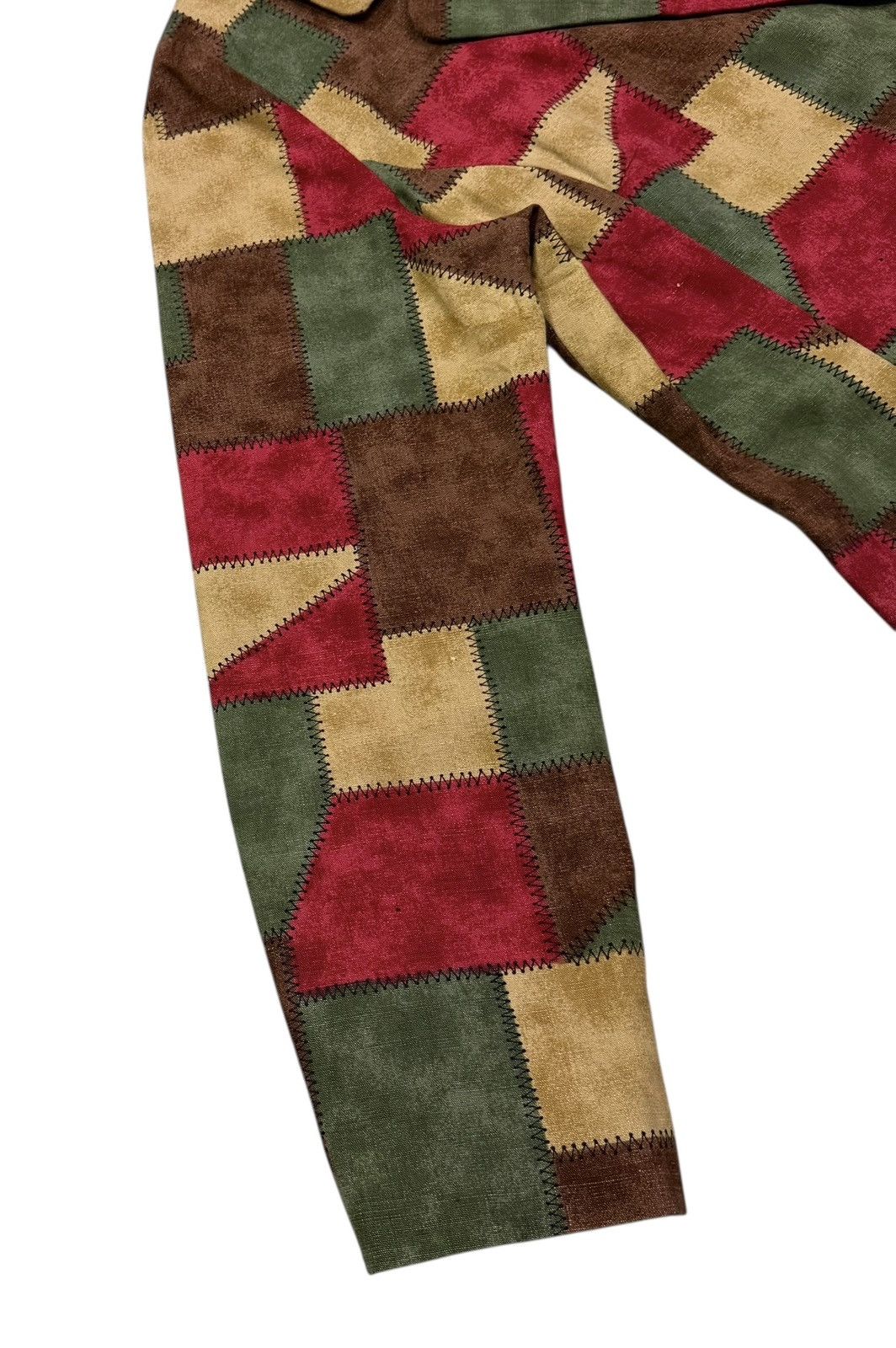 Vintage Vintage 90’s Multicolour Patchwork Style Buttons Jacket Size M / US 6-8 / IT 42-44 - 7 Thumbnail