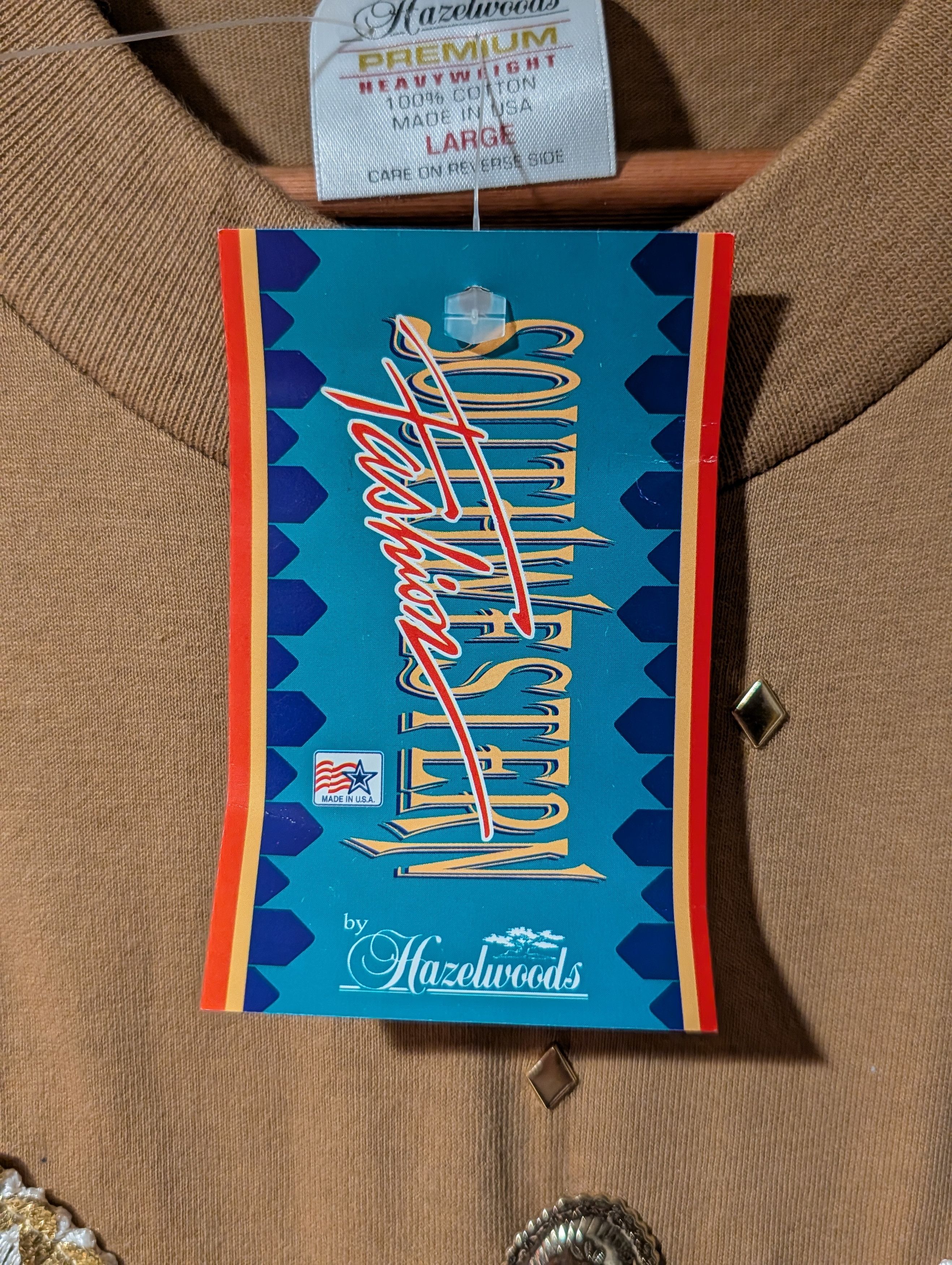 Country Road Vintage 90s Southwestern by Hazelwoods Fringe Womans Top Size L / US 10 / IT 46 - 4 Thumbnail