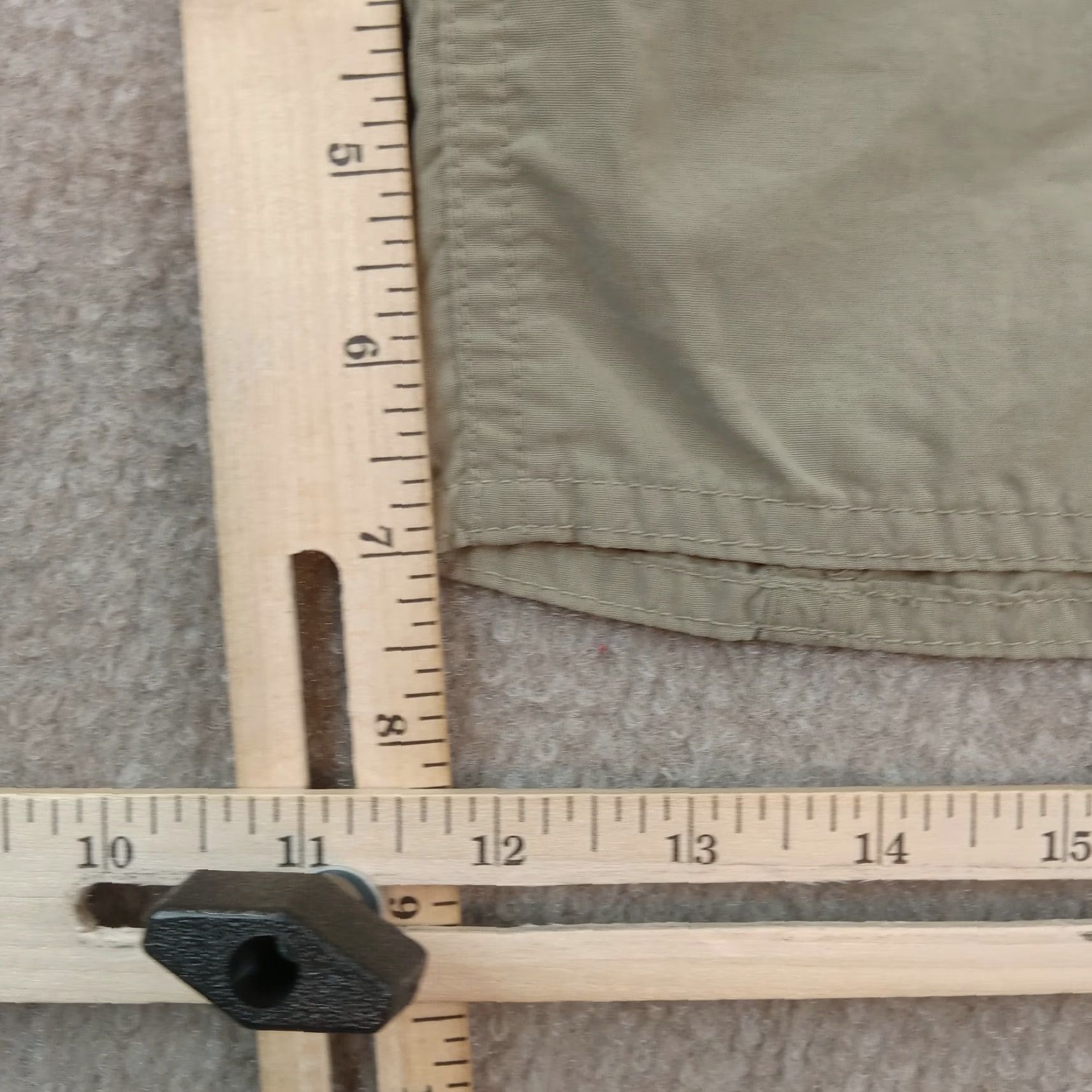 The North Face The North Face Mens Large Green Shorts Athletic Outdoor Hiking Nylon Elastic Waist Pockets Size US 33 - 3 Thumbnail