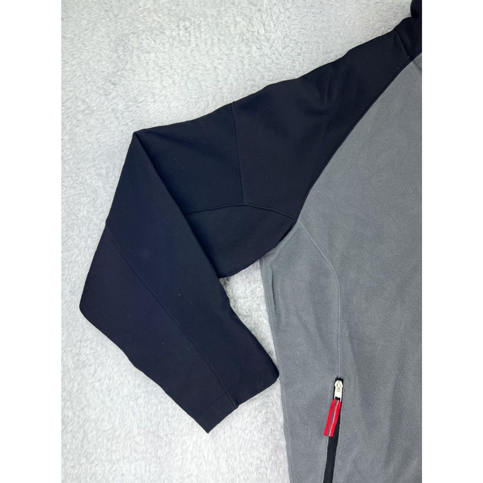 Nike Nike Jacket Mens XL Gray Black Full Zip Polyester Fleece Mock Neck Outdoor American Adventure Size US XL / EU 56 / 4 - 6 Thumbnail
