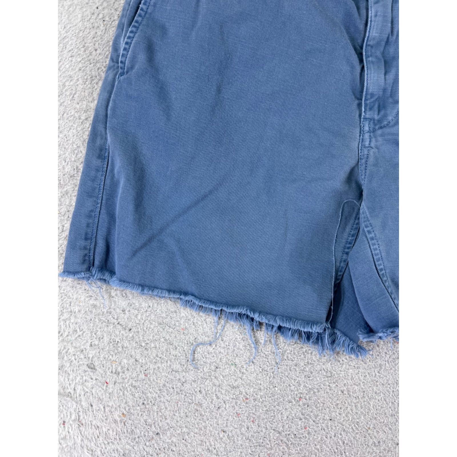 Polo Ralph Lauren VINTAGE Polo Ralph Lauren Shorts Women 2 Blue Raw Hem Chino 100% Cotton Twill 26x6 Size 26" / US 2 / IT 38 - 3 Thumbnail