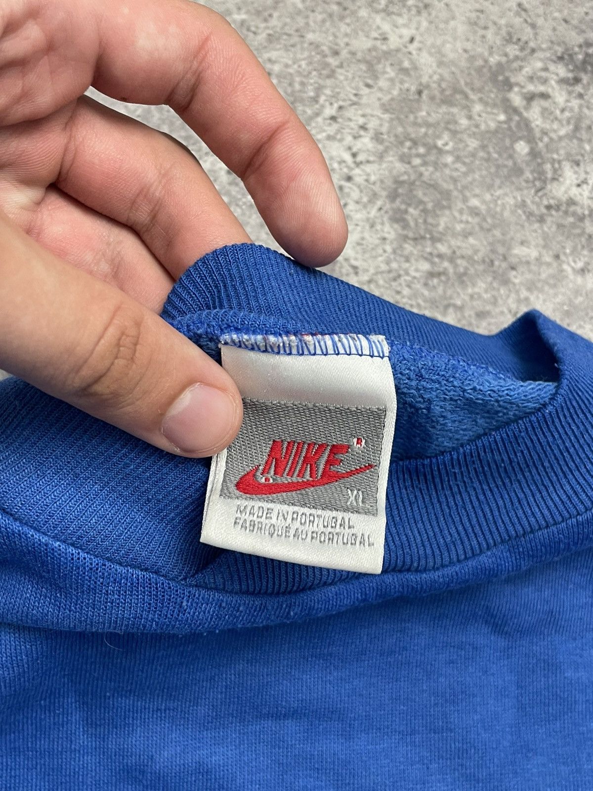 Nike Nike Vintage Sweatshirt, Streetwear Style, Rare Blue Colour Size US XL / EU 56 / 4 - 5 Thumbnail