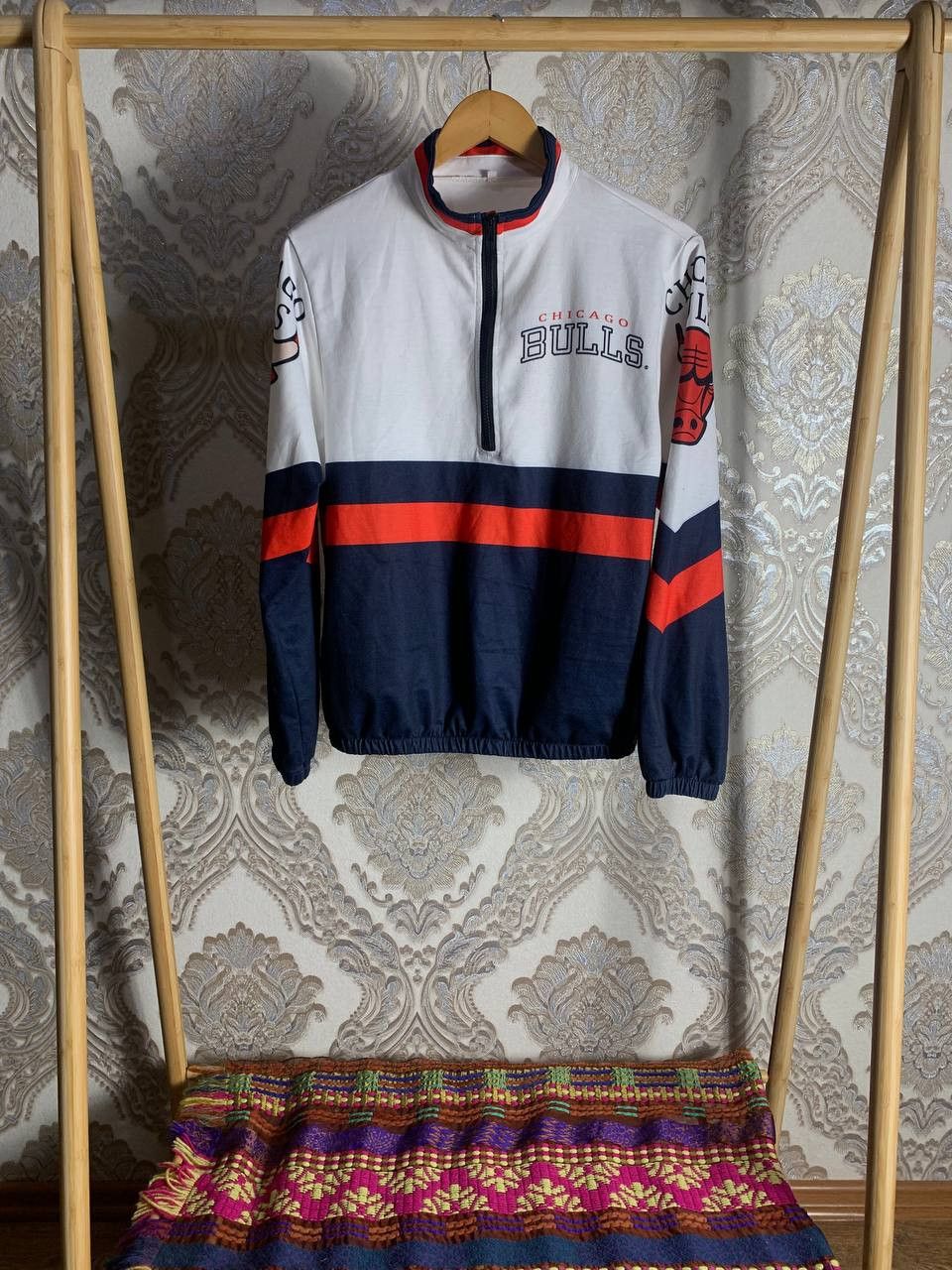 Vintage Vintage Chicago Bulls Retro 1/3 Zip Sweatshirt Jacket Y2K Size US S / EU 44-46 / 1 - 1 Thumbnail